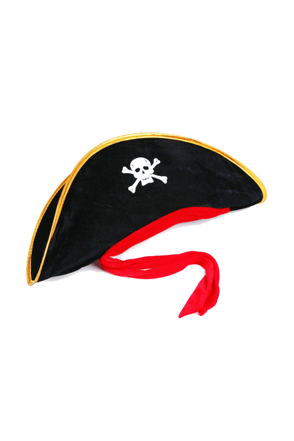 Yetişkin Boy Kadife Jack Sparrow Denizci Kaptan Jack Korsan Şapkası 50X20 CM (Lisinya)