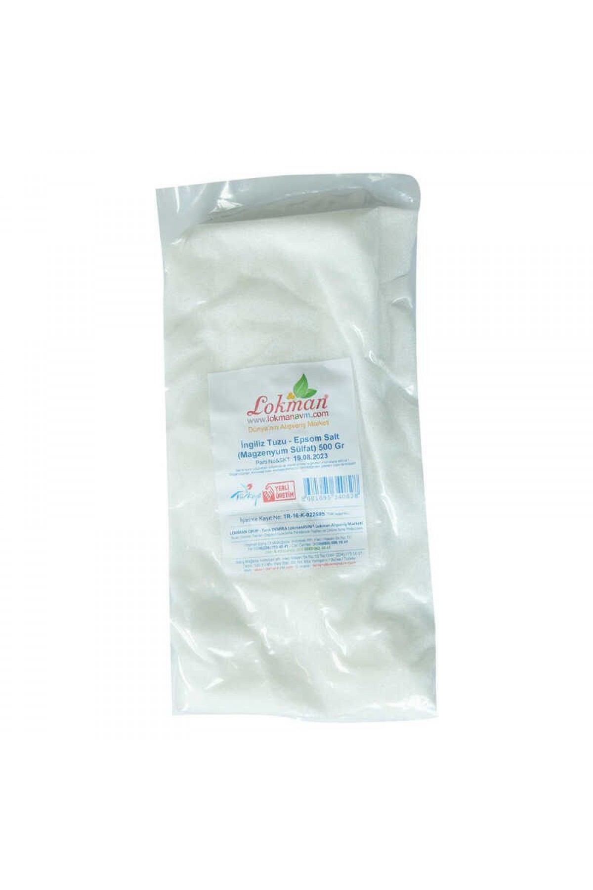Lisinya214 İngiliz Tuzu Yenilebilir Epsom Salt Magzenyum Sülfat 500 Gr