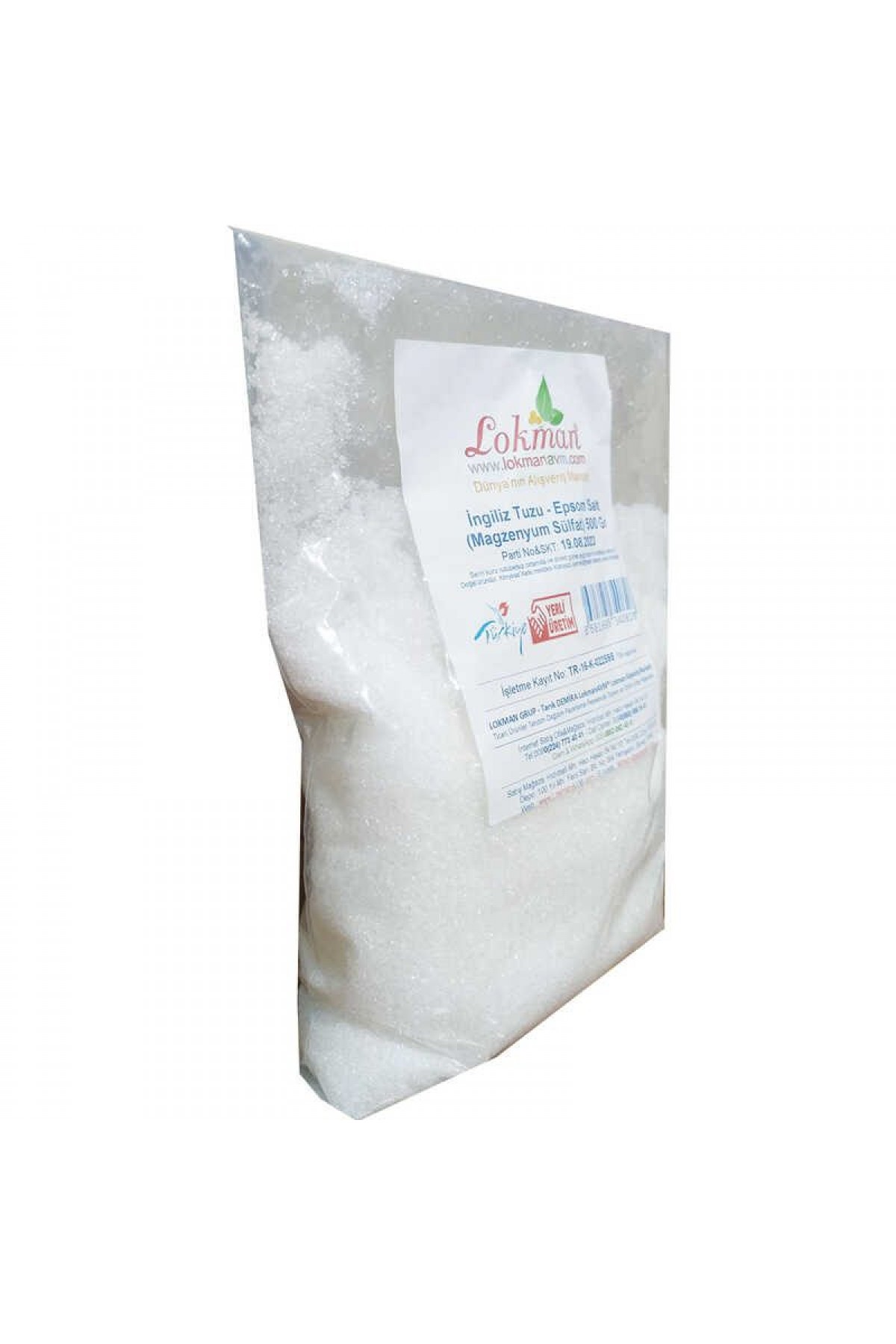 Lisinya214 İngiliz Tuzu Yenilebilir Epsom Salt Magzenyum Sülfat 500 Gr