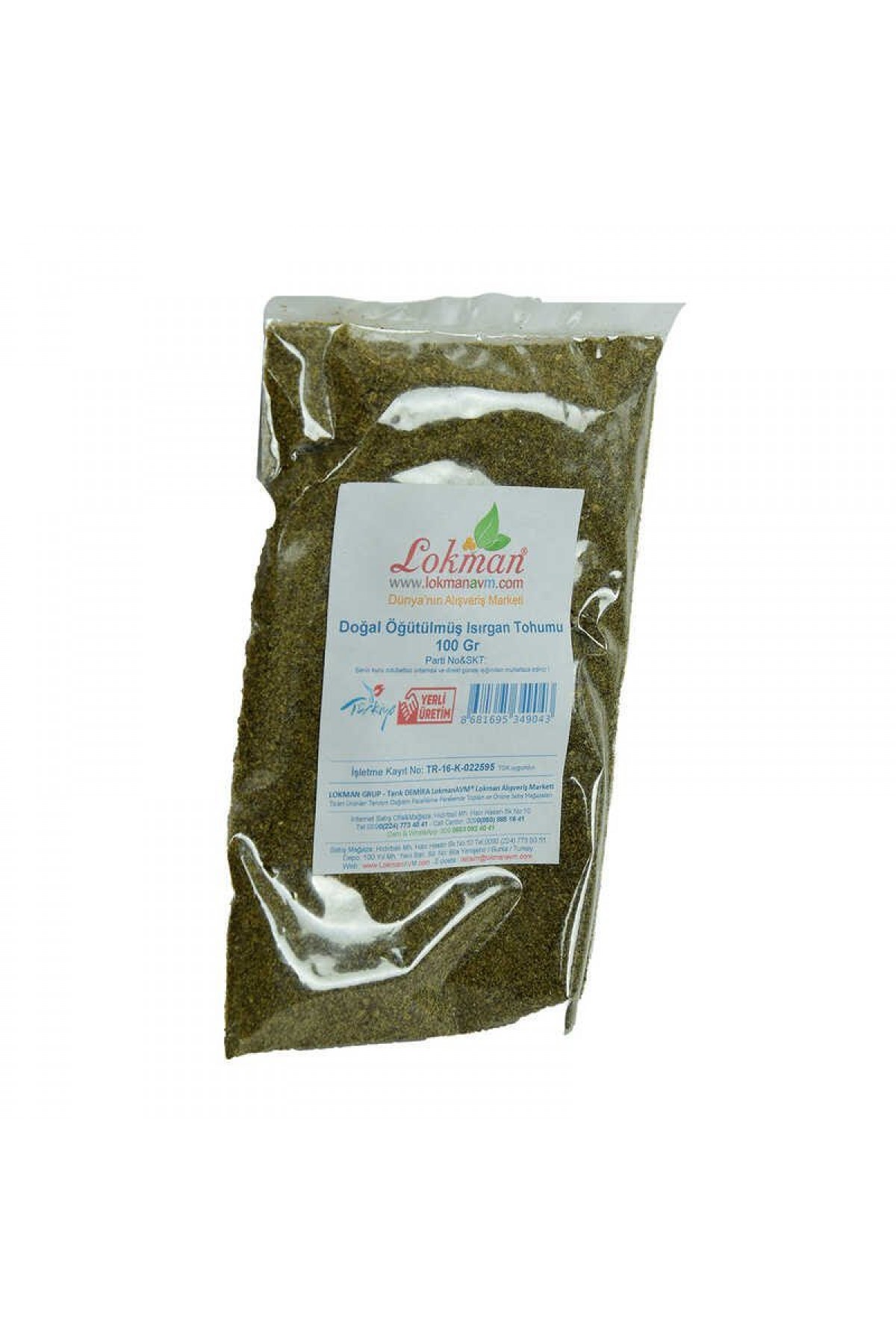 Lisinya214 Isırgan Tohumu Doğal Öğütülmüş 100 Gr Paket