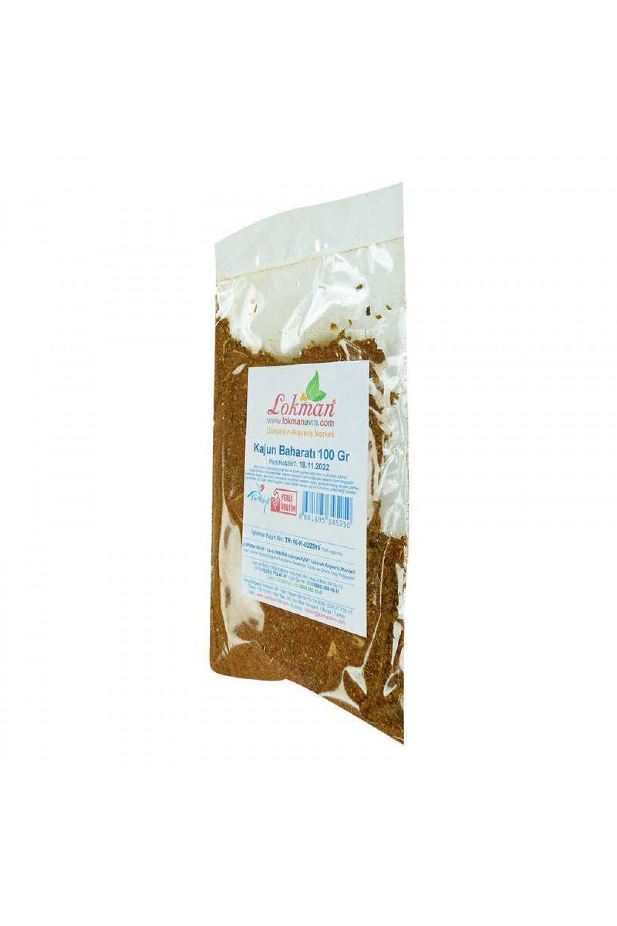 Lisinya214 Kajun Baharatı 100 Gr Paket