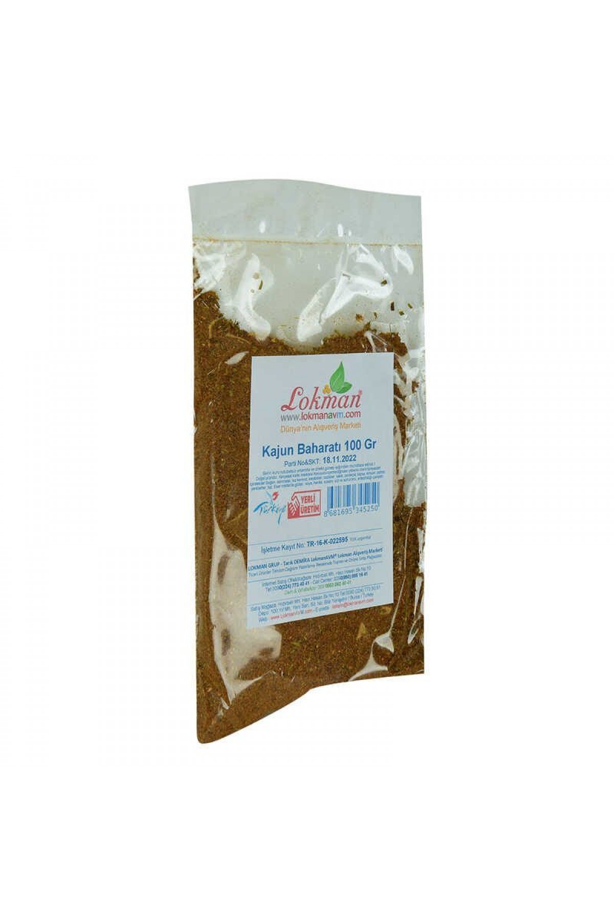 Lisinya214 Kajun Baharatı 100 Gr Paket