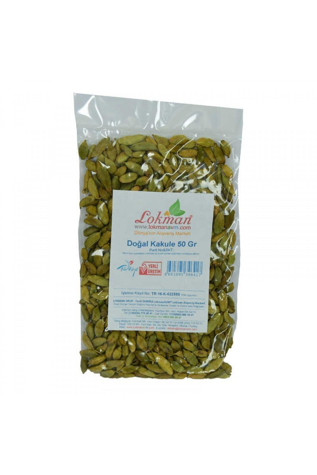 Lisinya214 Kakule Doğal 50 Gr Paket