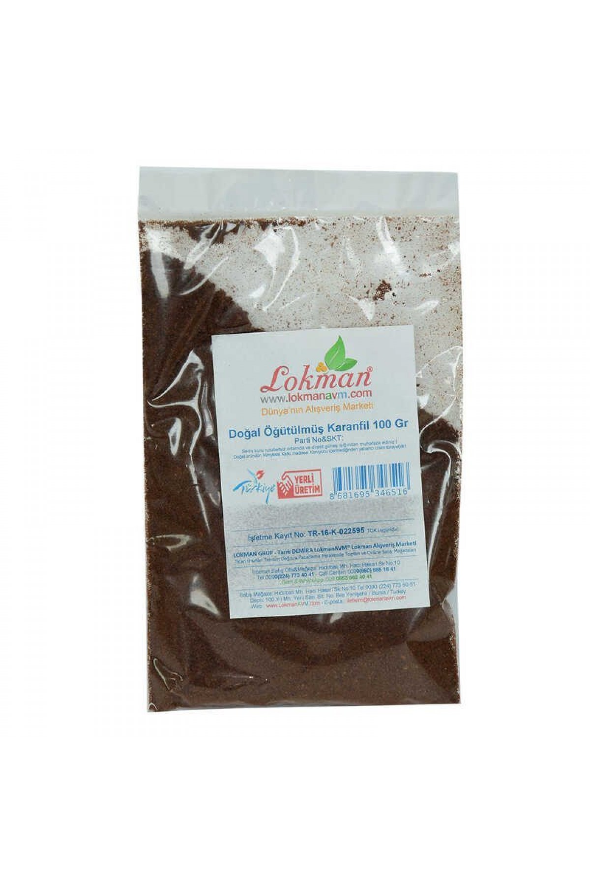 Lisinya214 Karanfil Doğal Öğütülmüş 100 Gr Paket