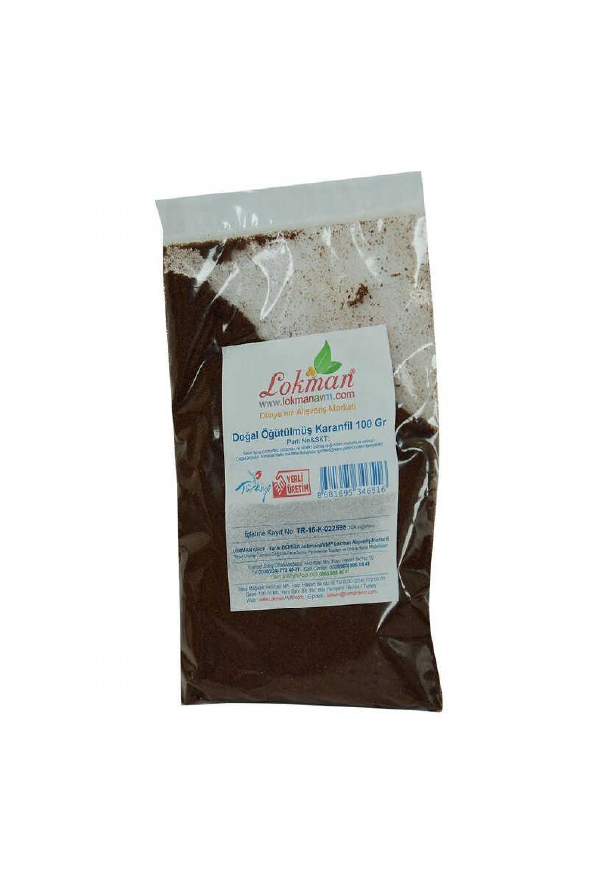 Lisinya214 Karanfil Doğal Öğütülmüş 100 Gr Paket