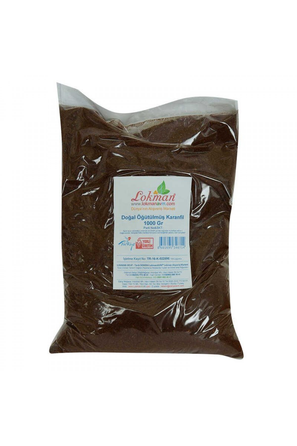 Lisinya214 Karanfil Doğal Öğütülmüş 1000 Gr Paket