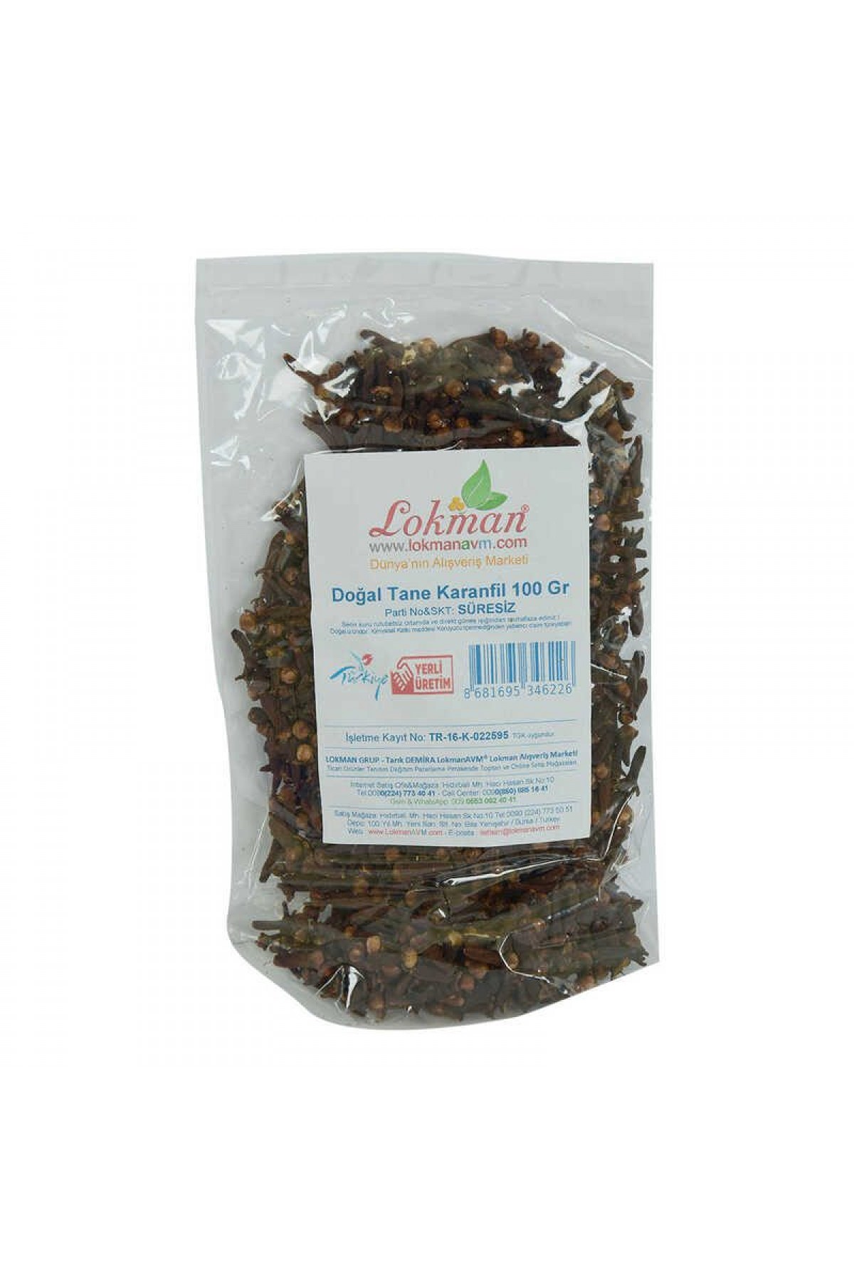 Karanfil Doğal Tane 100 Gr Paket Lisinya214 Karanfil Doğal Tane 100 Gr Paket