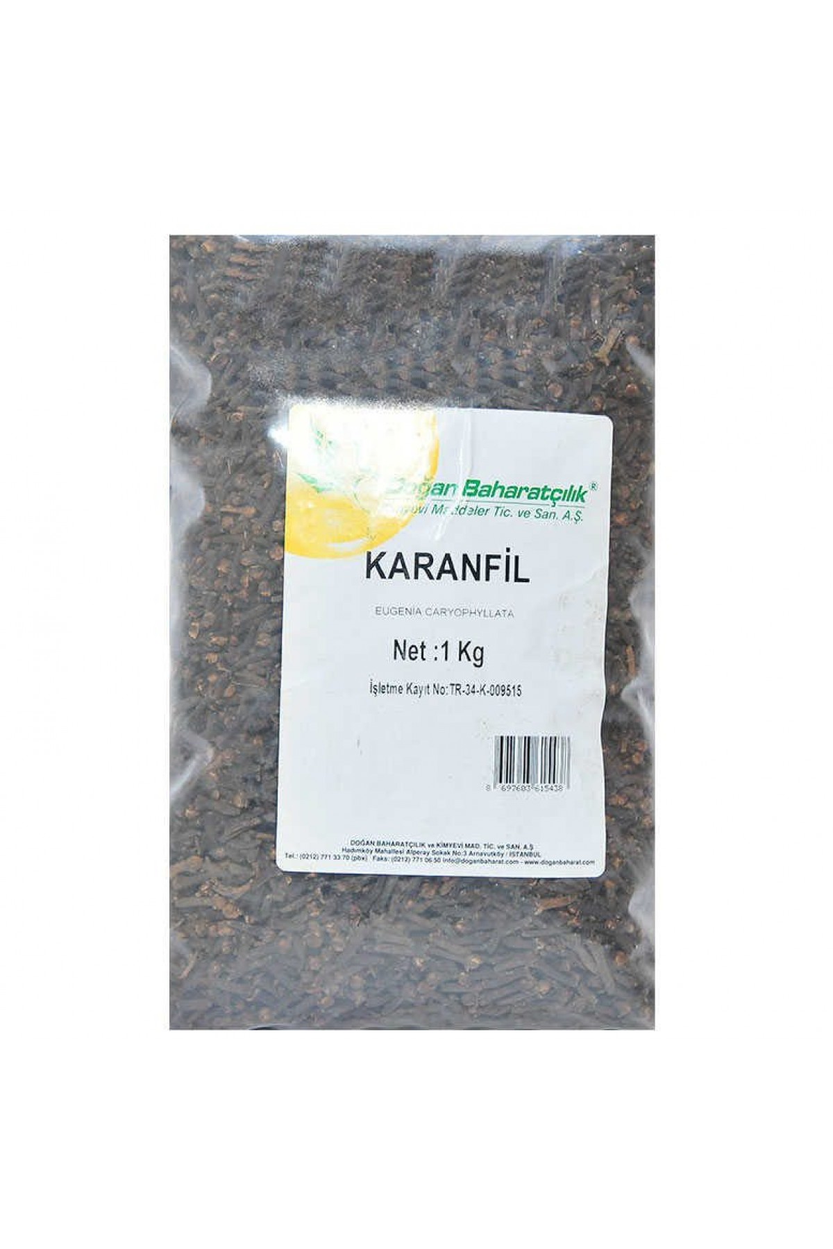 Lisinya214 Karanfil Doğal Tane 1000 Gr Paket
