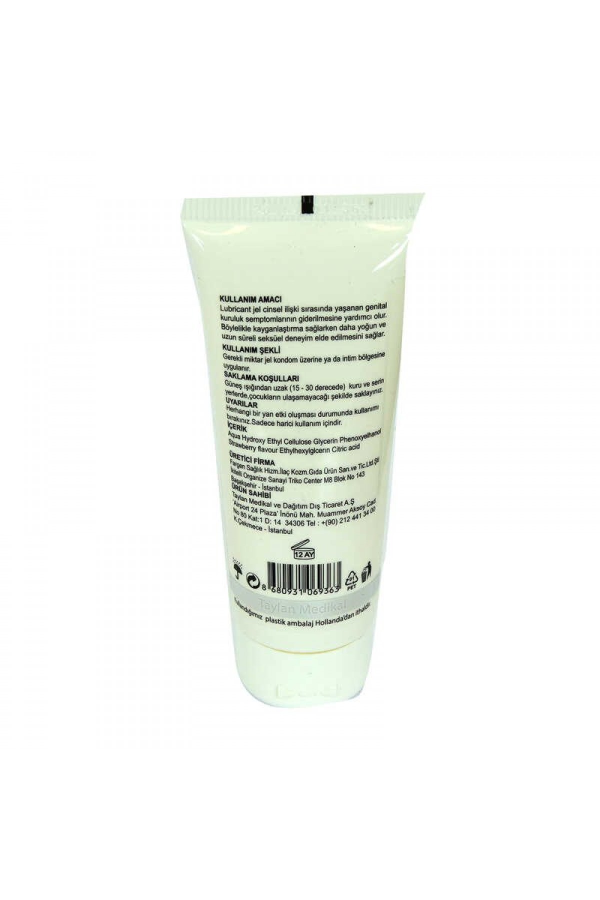 Lisinya214 Kayganlaştırıcı Jel Çilekli Su Bazlı 100 ML Strawberry Lubricant Gel