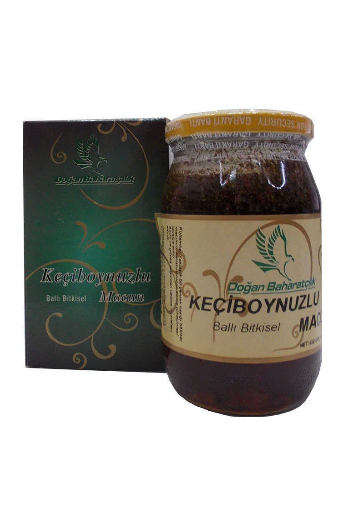 Lisinya214 Keçiboynuzlu Ballı Bitkisel Karışım Cam Kavanoz 450 Gr