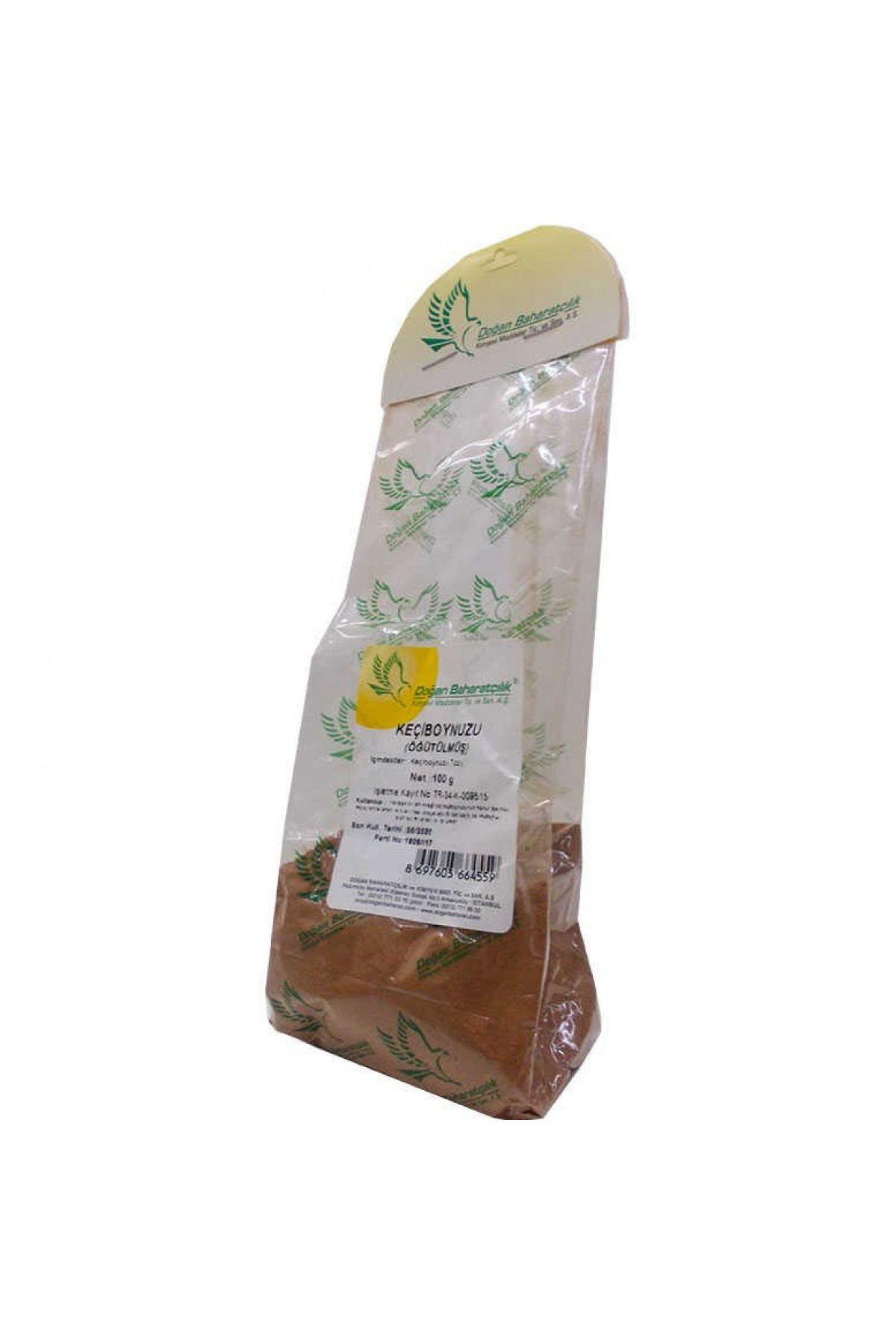 Keçiboynuzu Unu Harnup Unu Öğütülmüş Doğal 100 Gr Paket Lisinya214 Keçiboynuzu Unu Harnup Unu Öğütülmüş Doğal 100 Gr Paket