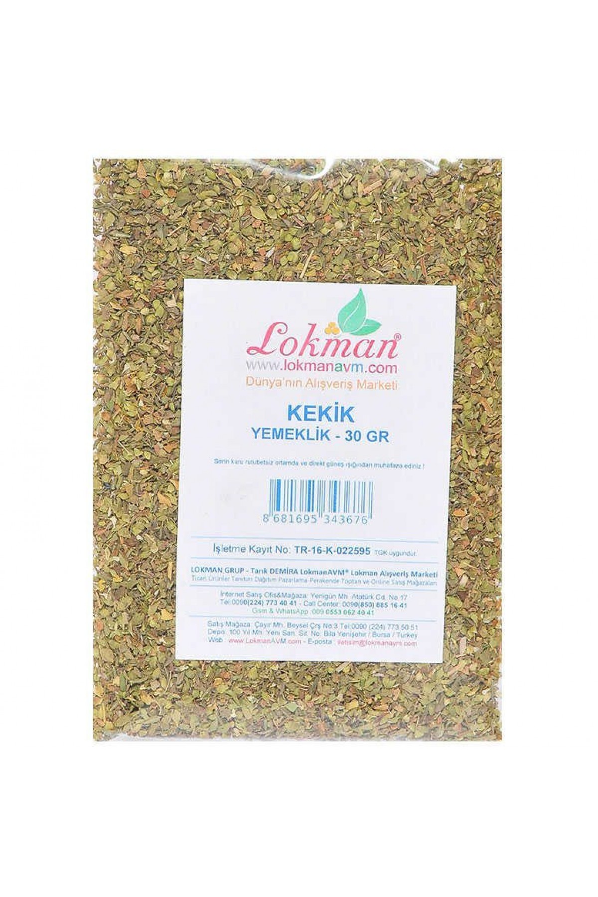 Lisinya214 Kekik 30 Gr Paket