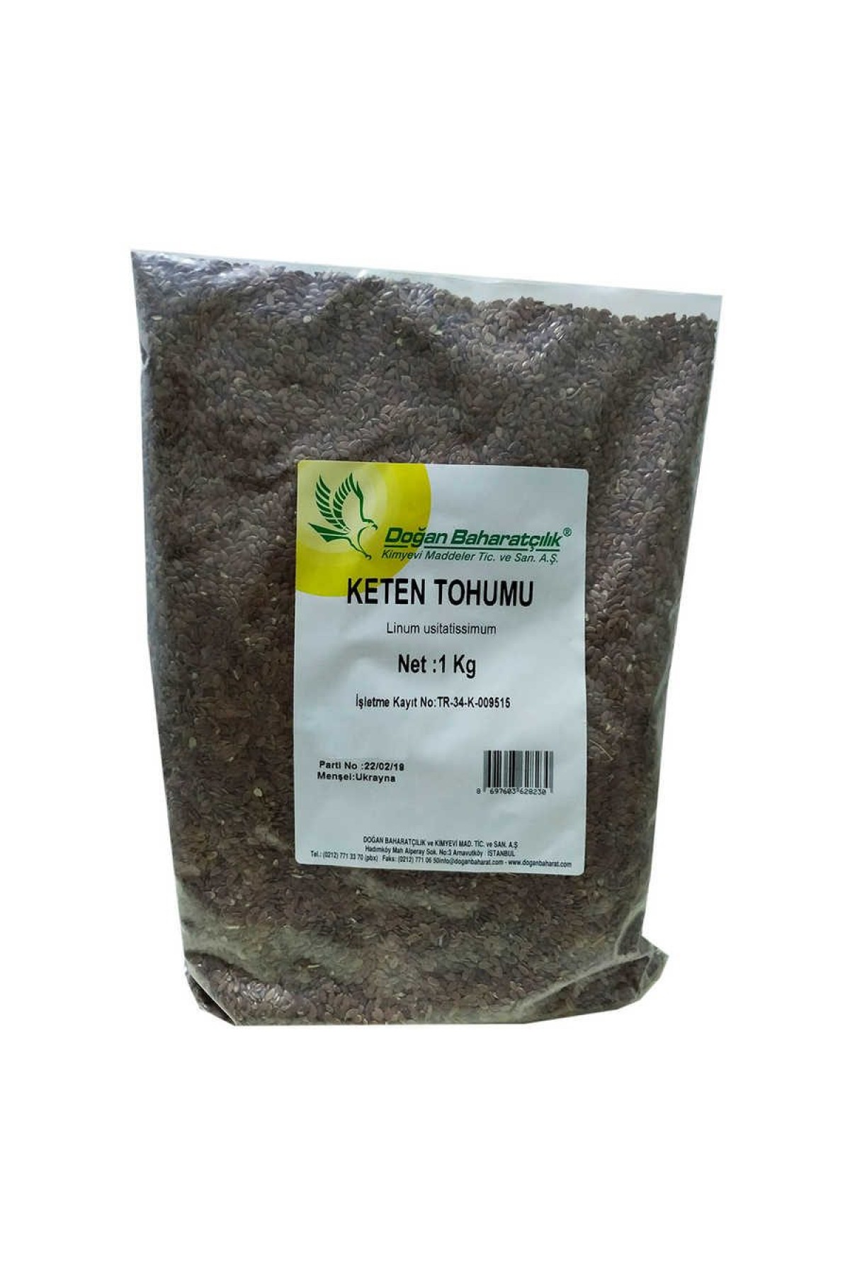 Lisinya214 Keten Tohumu Tane Doğal 1000 Gr Paket