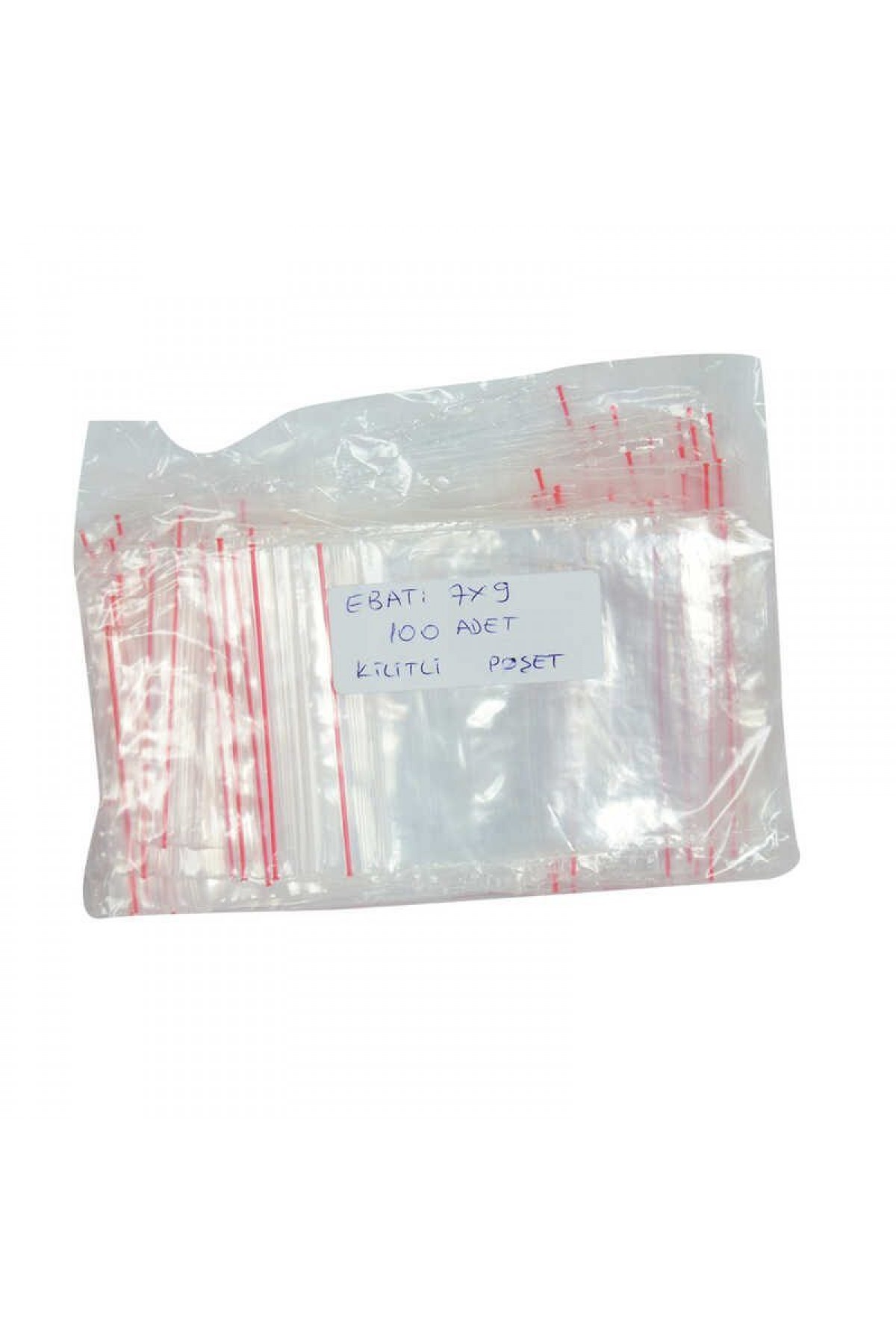 Lisinya214 Kilitli Naylon Torba Poşet 7X9 Cm Şeffaf 100 Adet 1 Paket
