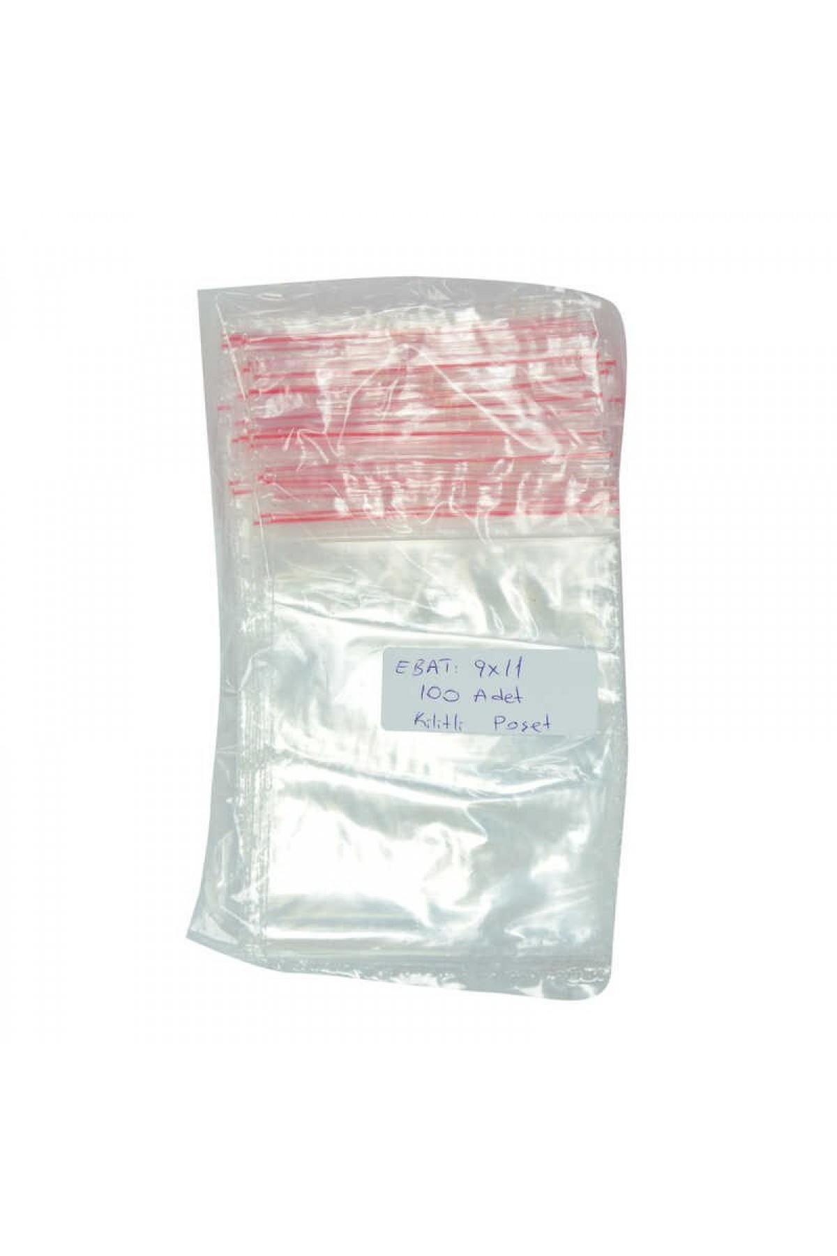Lisinya214 Kilitli Naylon Torba Poşet 9X11 Cm Şeffaf 100 Adet 1 Paket