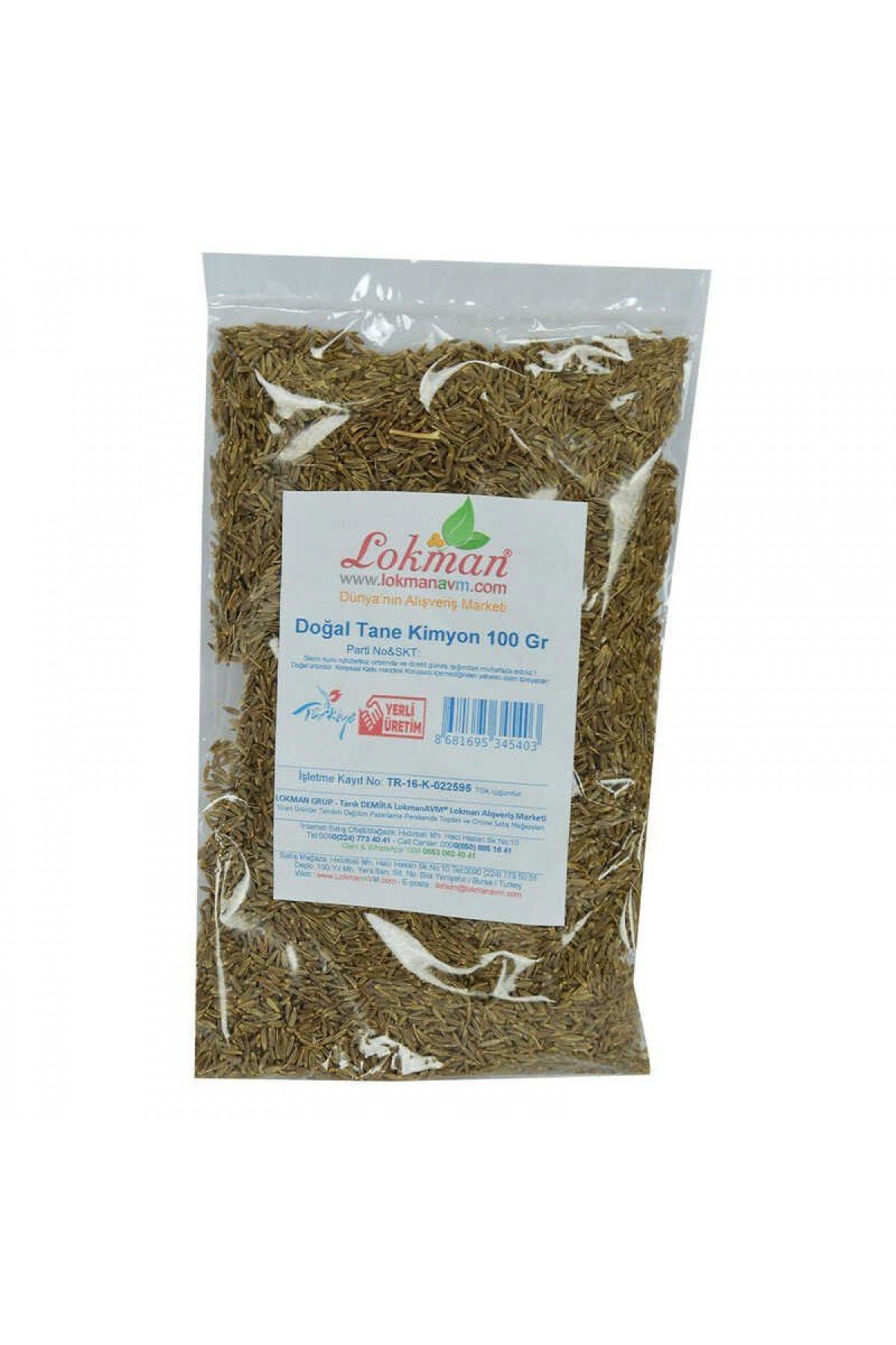 Lisinya214 Kimyon Doğal Tane 100 Gr Paket