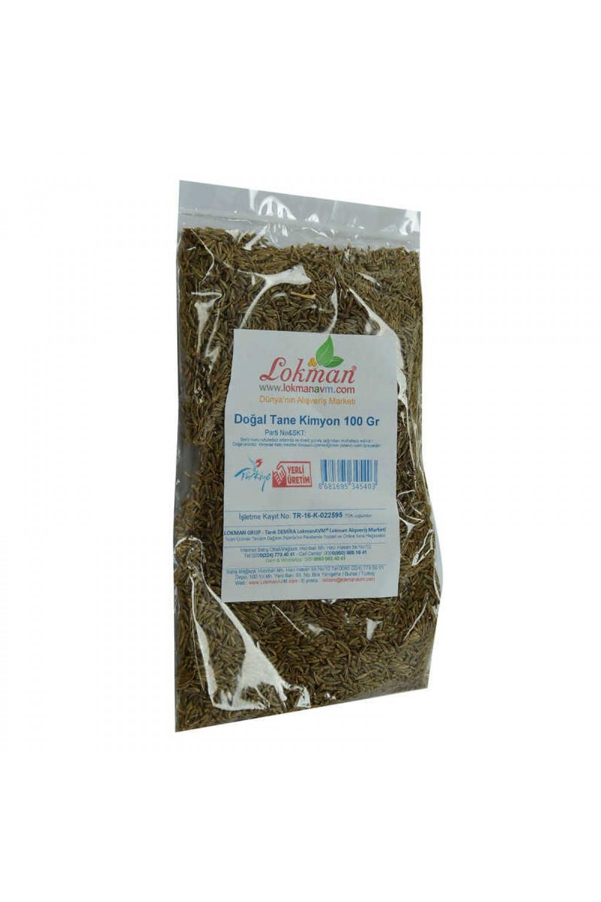 Lisinya214 Kimyon Doğal Tane 100 Gr Paket