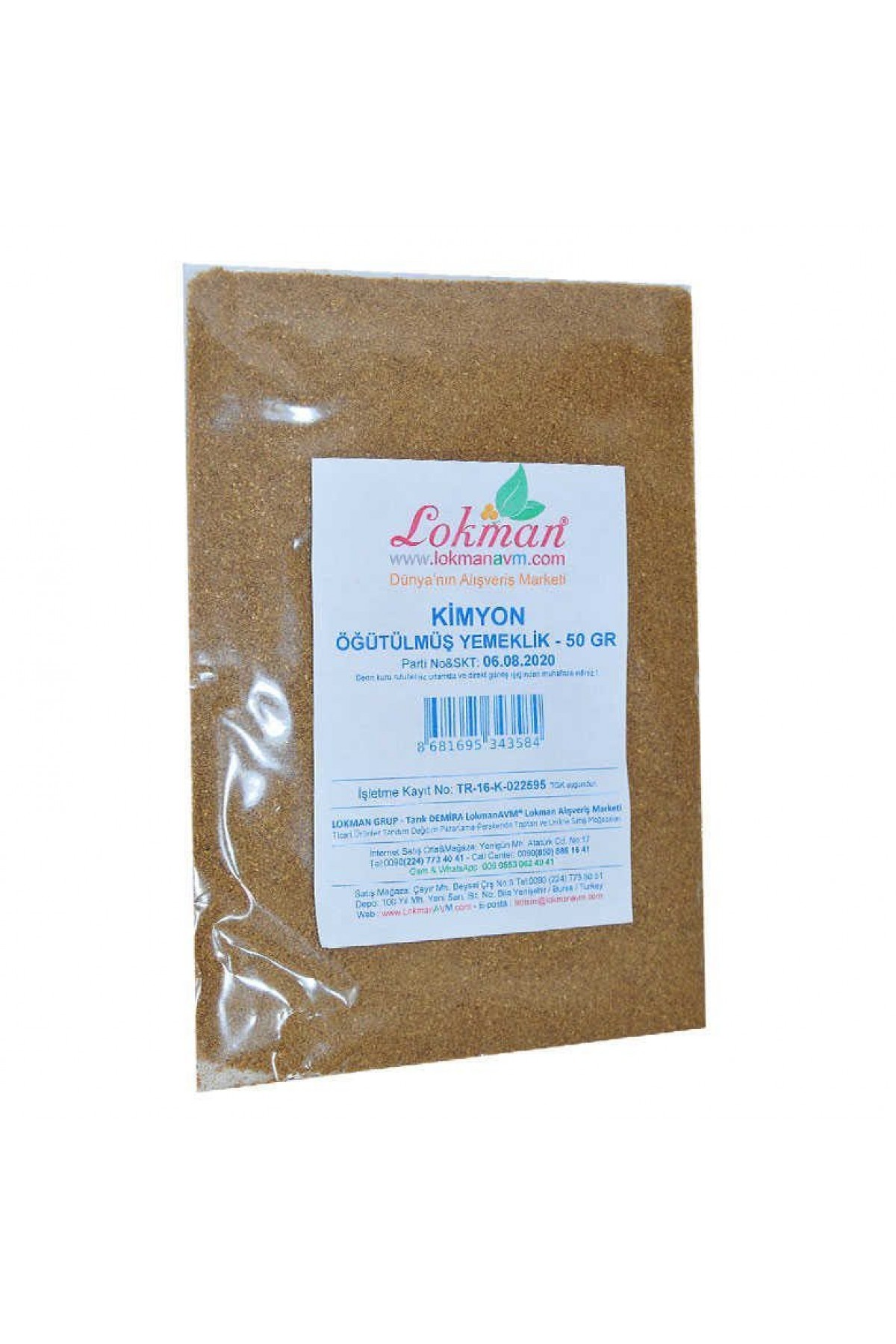 Kimyon Öğütülmüş Yemeklik 50 Gr Paket Lisinya214 Kimyon Öğütülmüş Yemeklik 50 Gr Paket