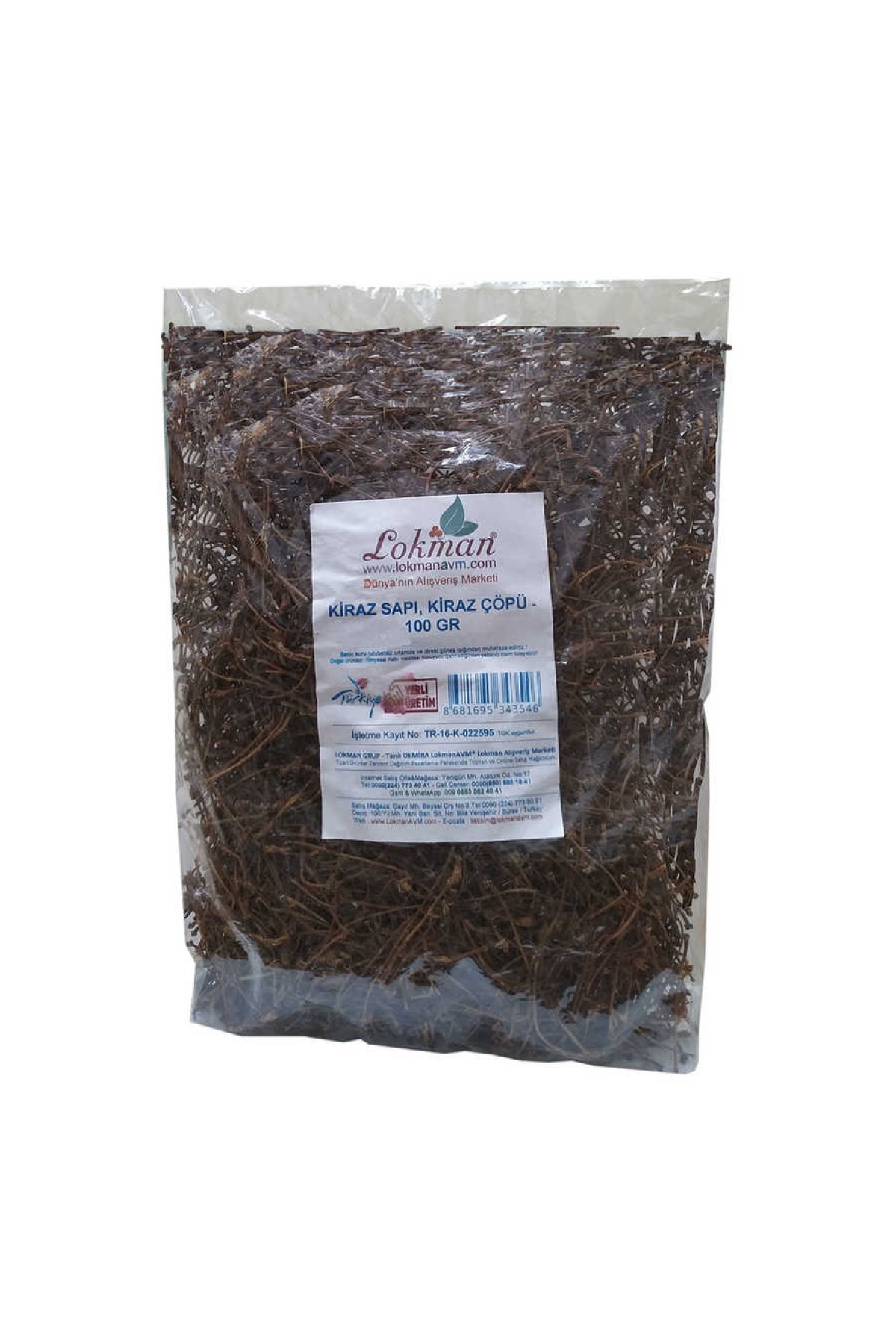 Lisinya214 Kiraz Sapı, Kiraz Çöpü 100 Gr Paket