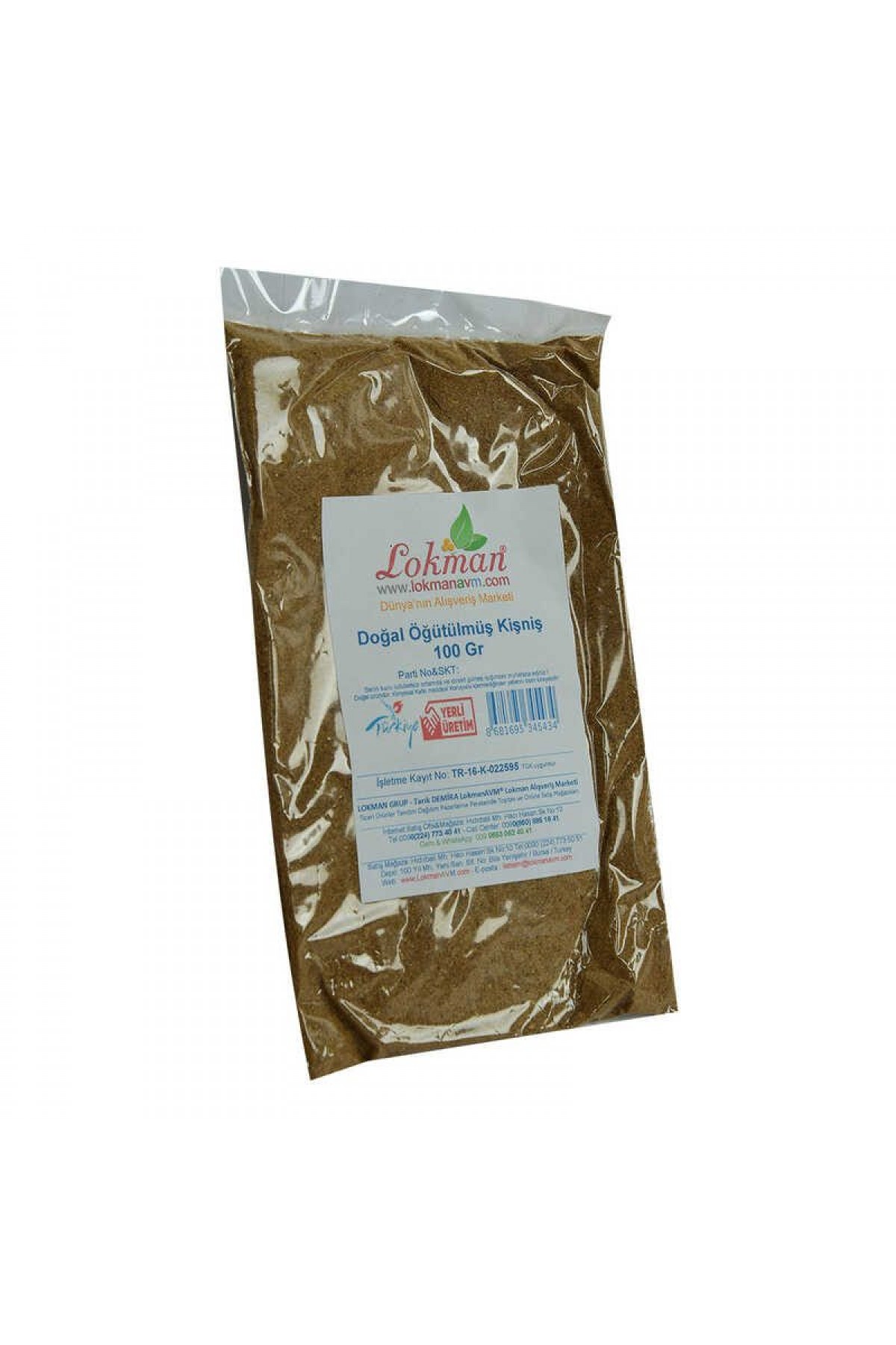 Lisinya214 Kişniş Doğal Öğütülmüş 100 Gr Paket