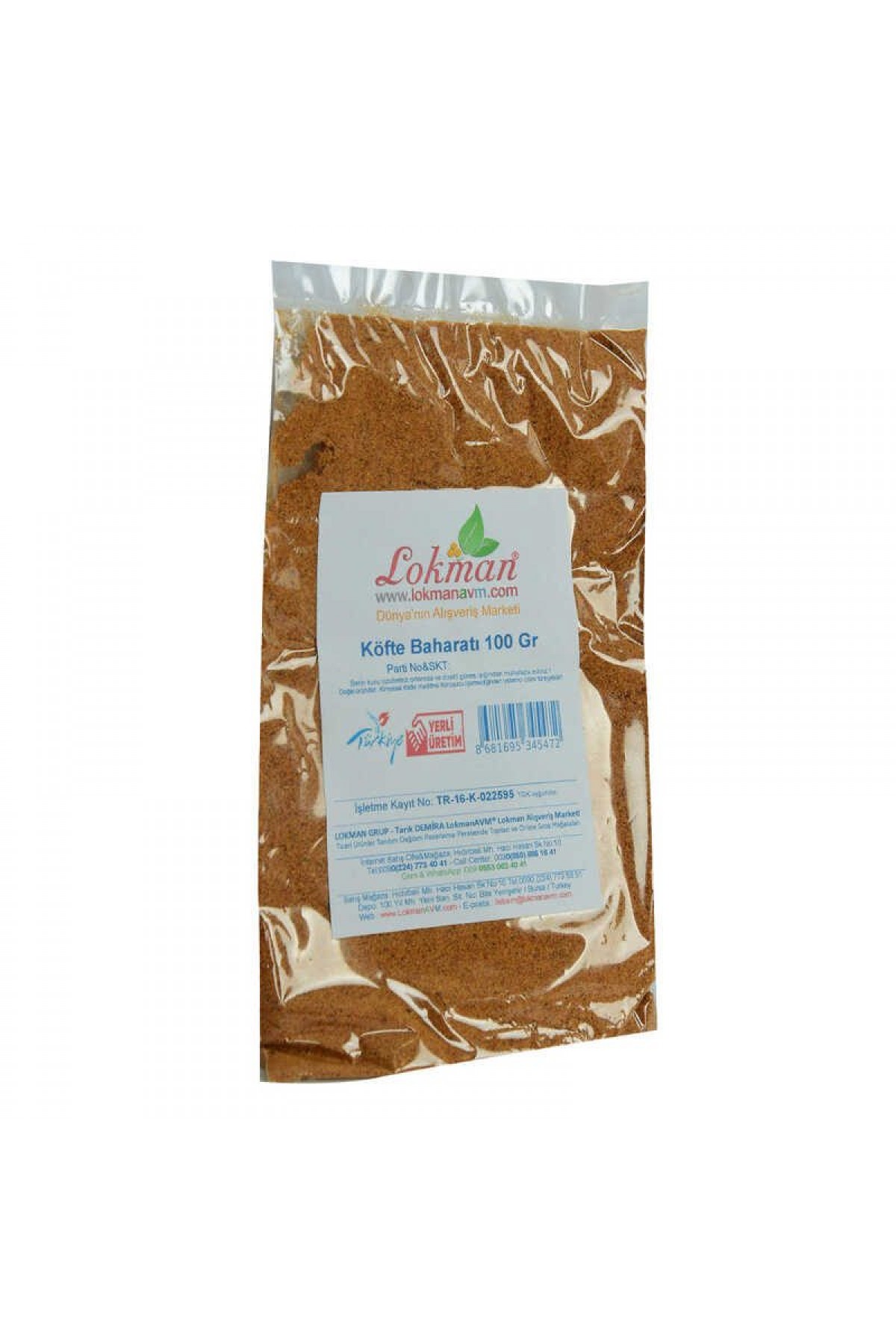 Köfte Baharatı Saf Baharat Karışımı 100 Gr Paket Lisinya214 Köfte Baharatı Saf Baharat Karışımı 100 Gr Paket