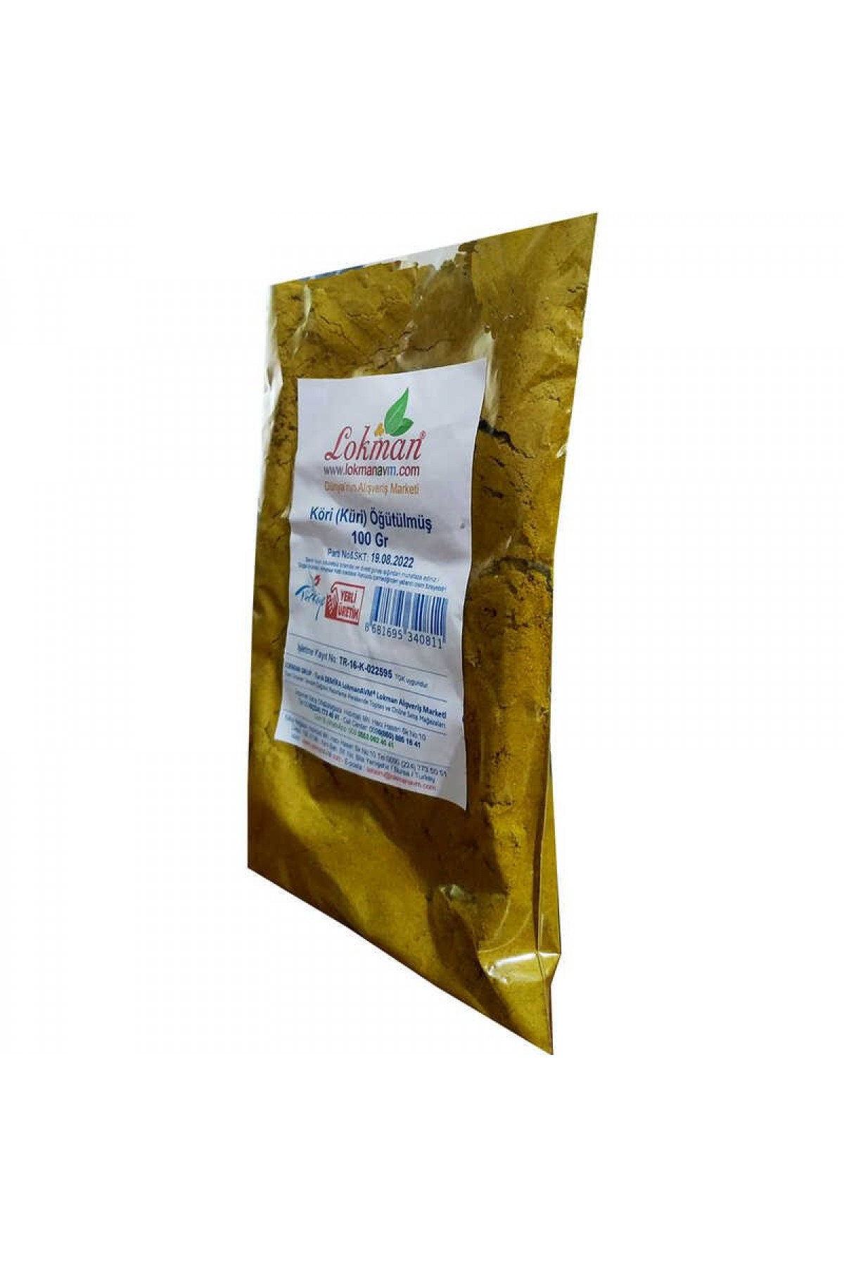 Lisinya214 Köri Öğütülmüş Baharat Karışımı Küri Curry 100 Gr Paket