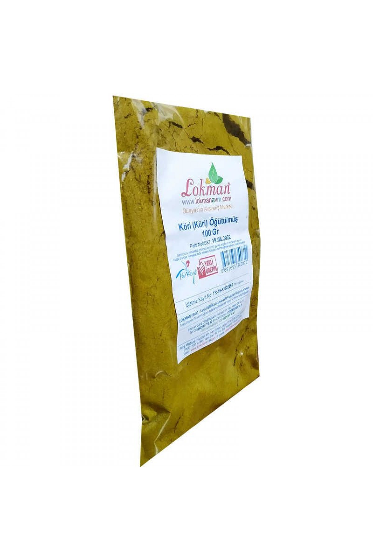 Lisinya214 Köri Öğütülmüş Baharat Karışımı Küri Curry 100 Gr Paket