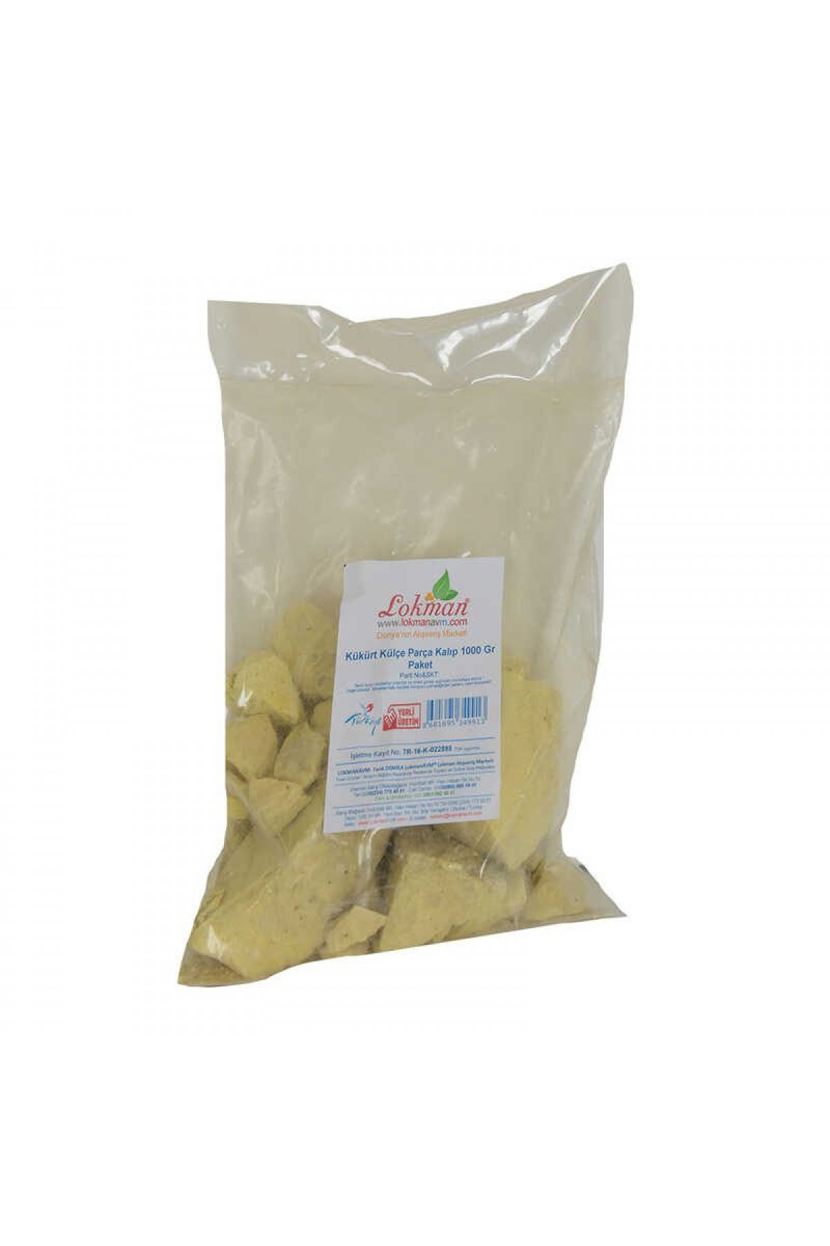 Kükürt Külçe Parça Kalıp 1000 Gr Paket Lisinya214 Kükürt Külçe Parça Kalıp 1000 Gr Paket