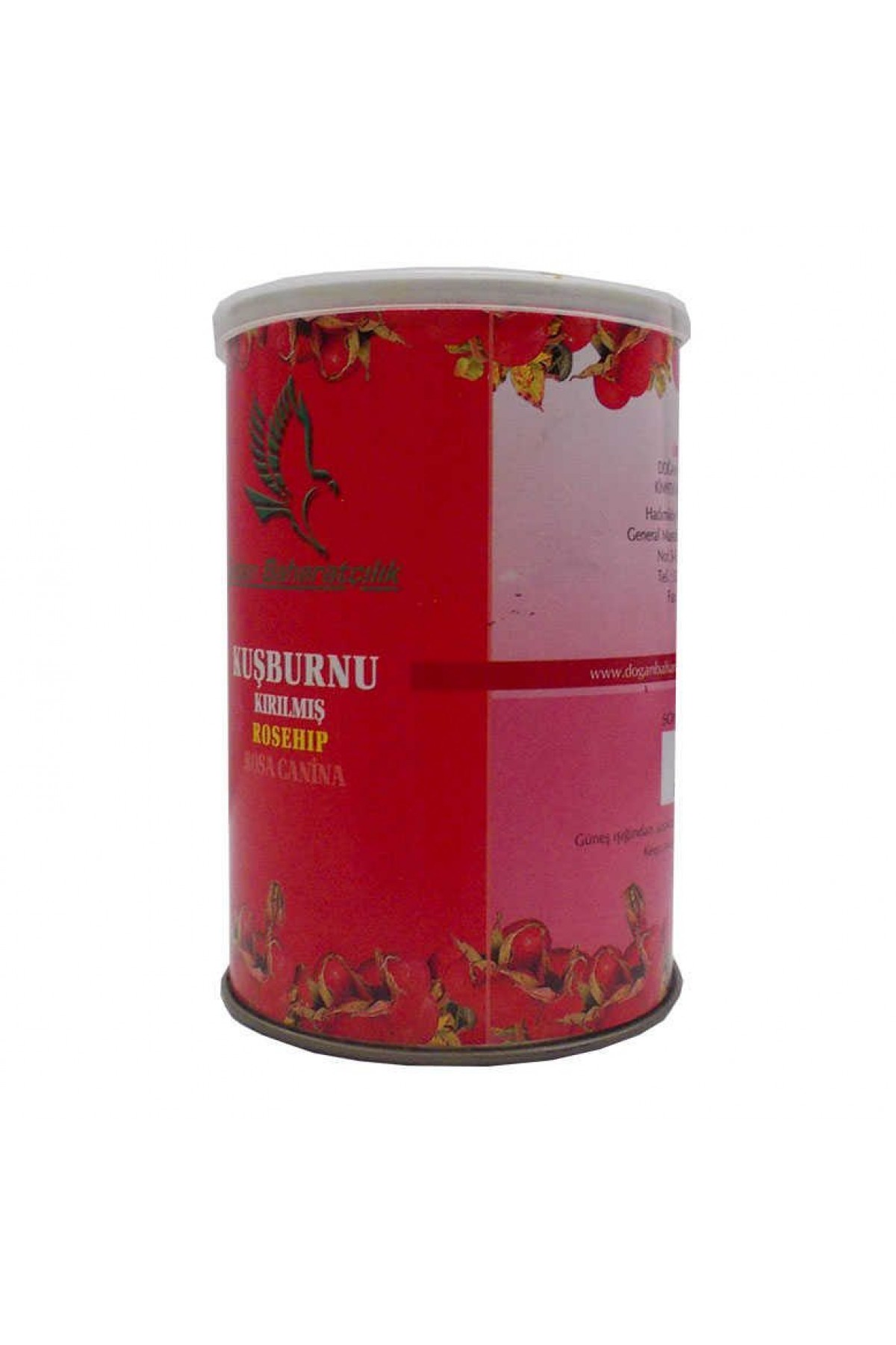 Lisinya214 Kuşburnu Doğal Kırılmış 100 Gr Teneke Kutu