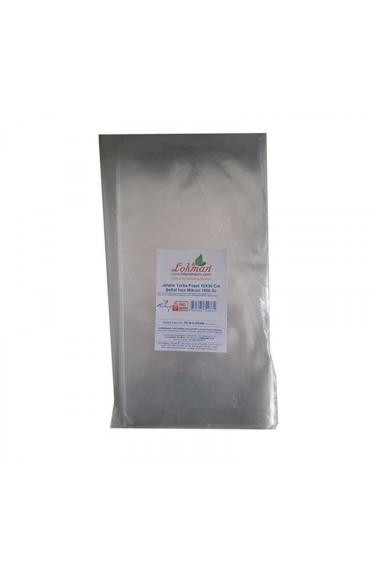 Jelatin Torba Poşet 15X30 Cm Şeffaf İnce Mikron 1000 Gr 1 Paket Lisinya214 Jelatin Torba Poşet 15X30 Cm Şeffaf İnce Mikron 1000 Gr 1 Paket