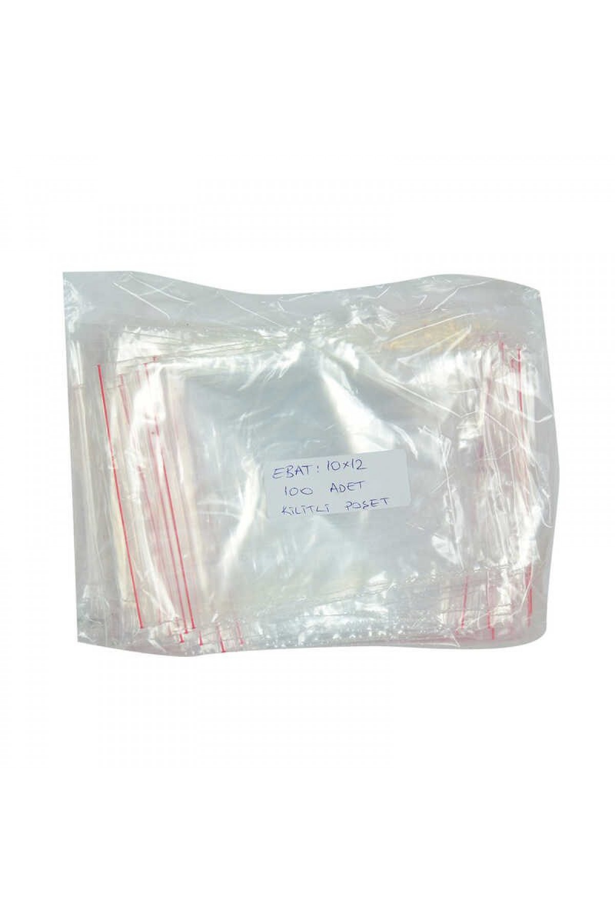 Lisinya214 Kilitli Naylon Torba Poşet 10X12 Cm Şeffaf 100 Adet 1 Paket