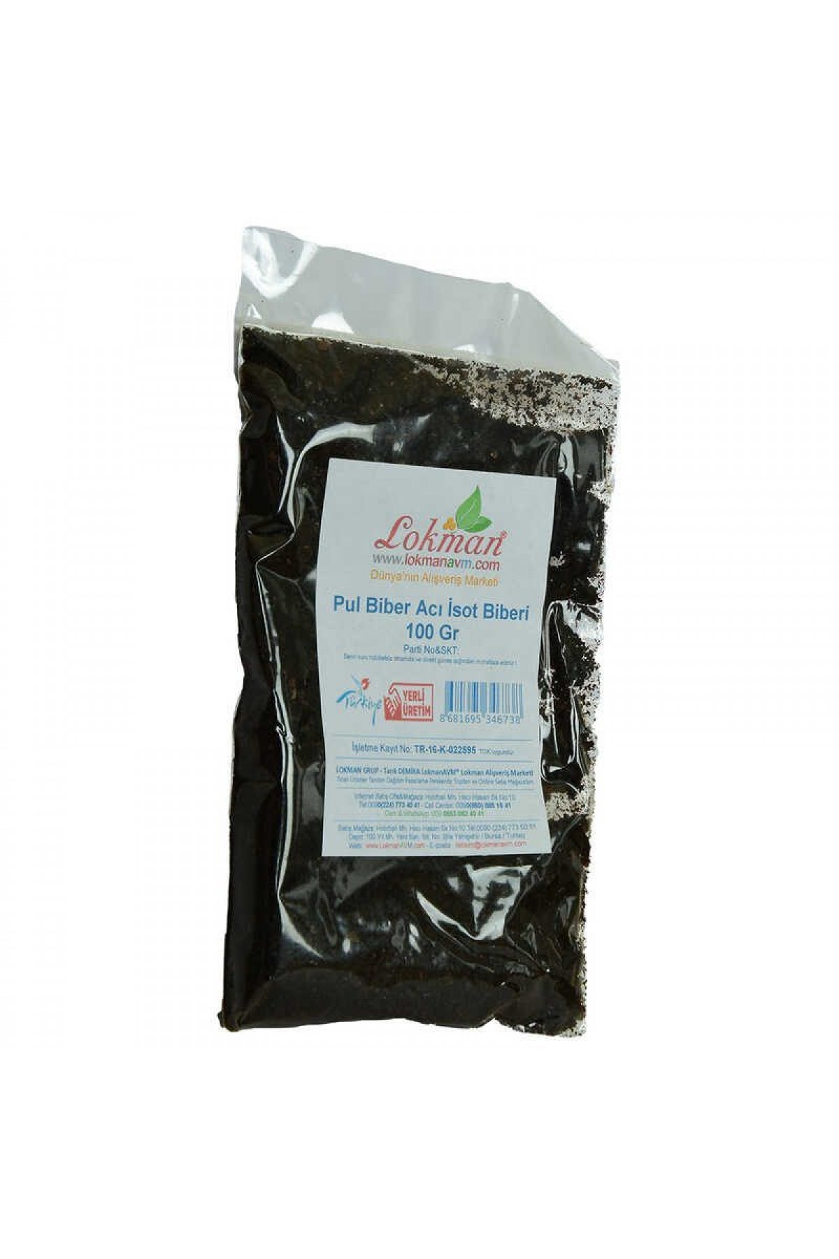 Pul Biber Acı İsot Biberi 100 Gr Paket Lisinya214 Pul Biber Acı İsot Biberi 100 Gr Paket