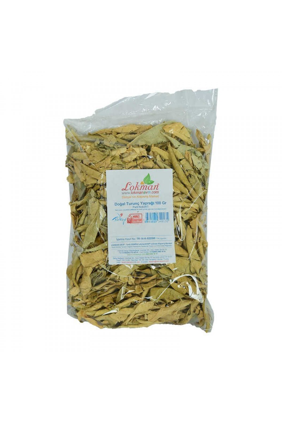 Tç Yaprağı Doğal 100 Gr Paket Lisinya214 Turunç Yaprağı Doğal 100 Gr Paket