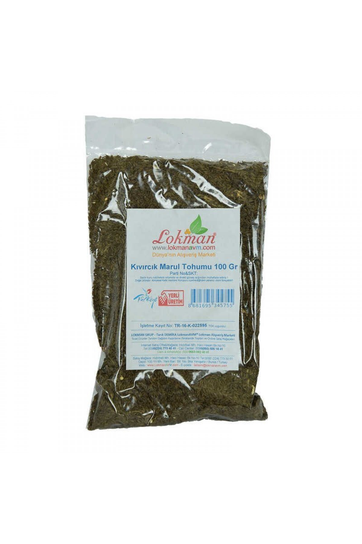 Lisinya214 Marul Tohumu Doğal Kıvırcık 100 Gr Paket