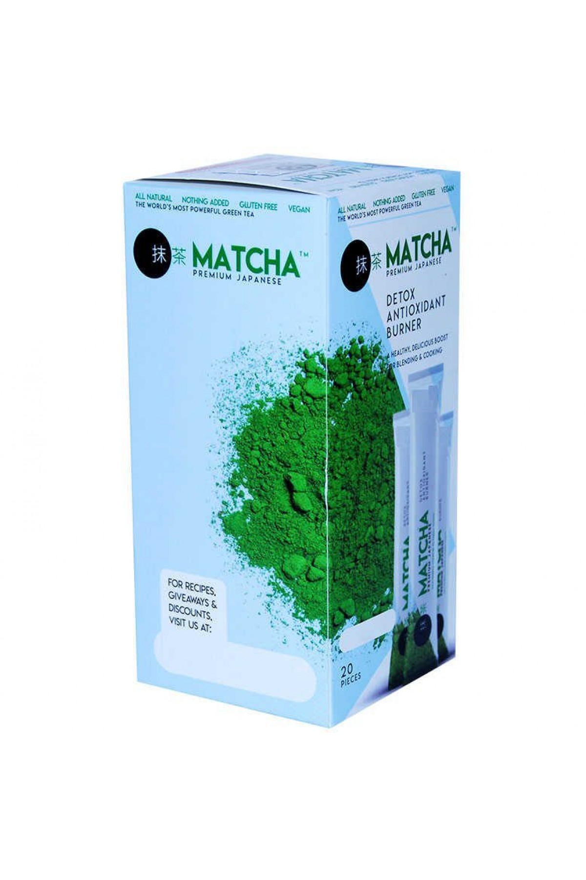 Lisinya214 Matcha (Maça) Çayı Premium 20 Poşet