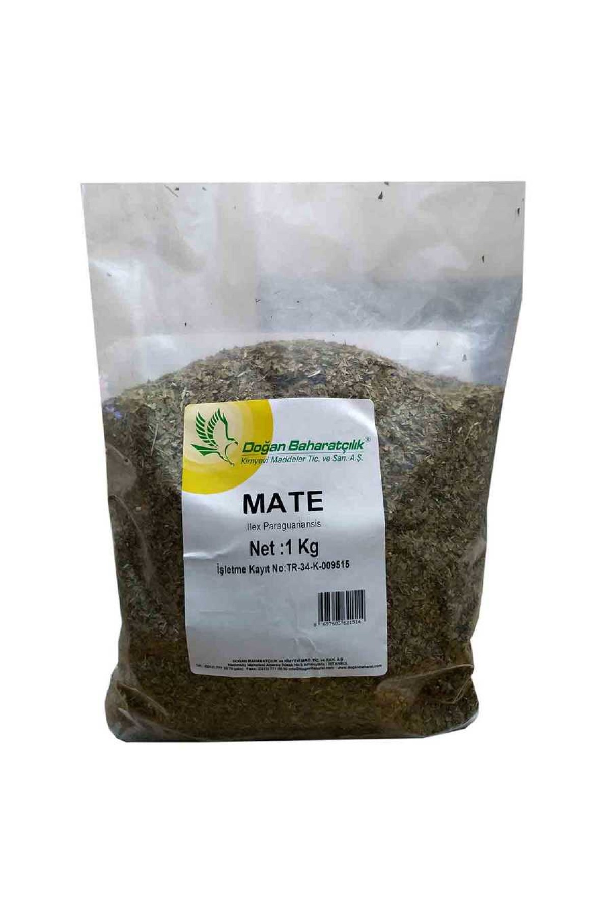 Mate Yaprağı Otu Doğal 1000 Gr Paket Lisinya214 Mate Yaprağı Otu Doğal 1000 Gr Paket