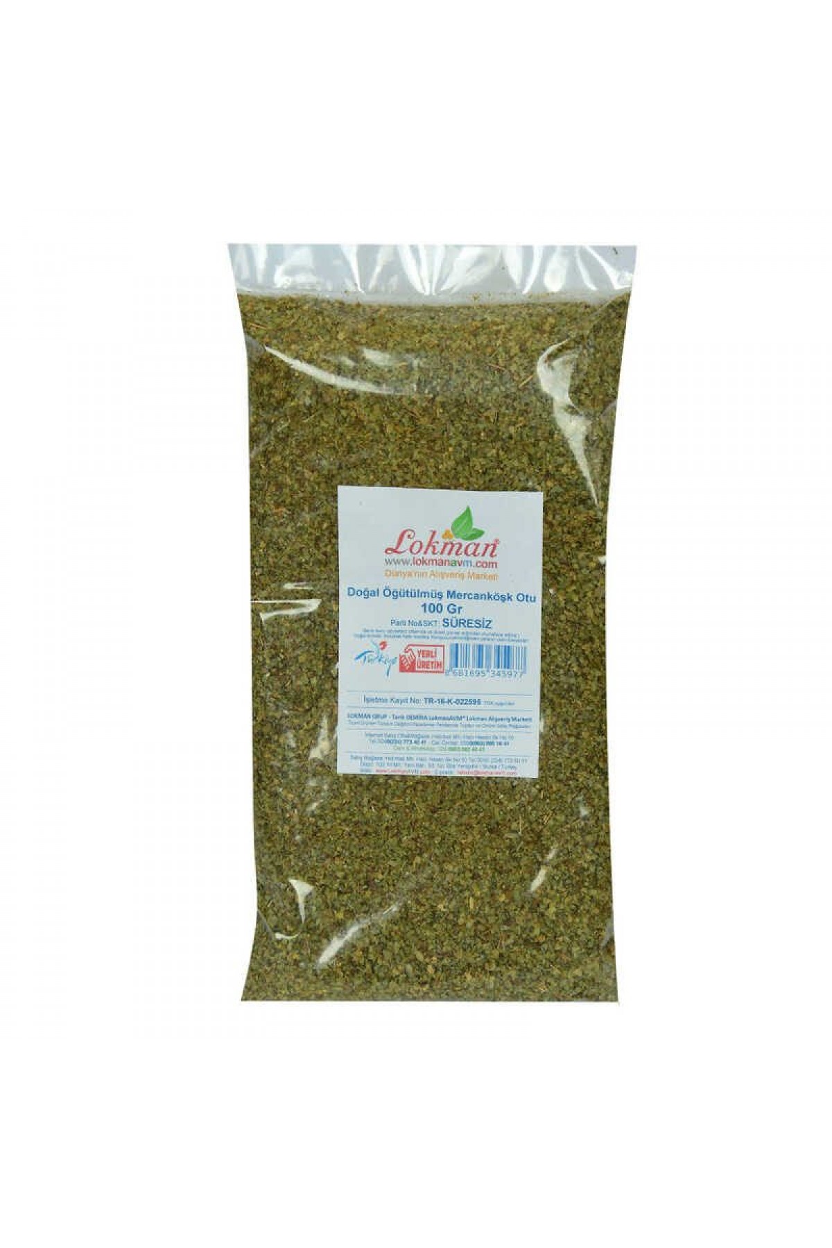 Lisinya214 Mercanköşk Otu Öğütülmüş Doğal 100 Gr Paket