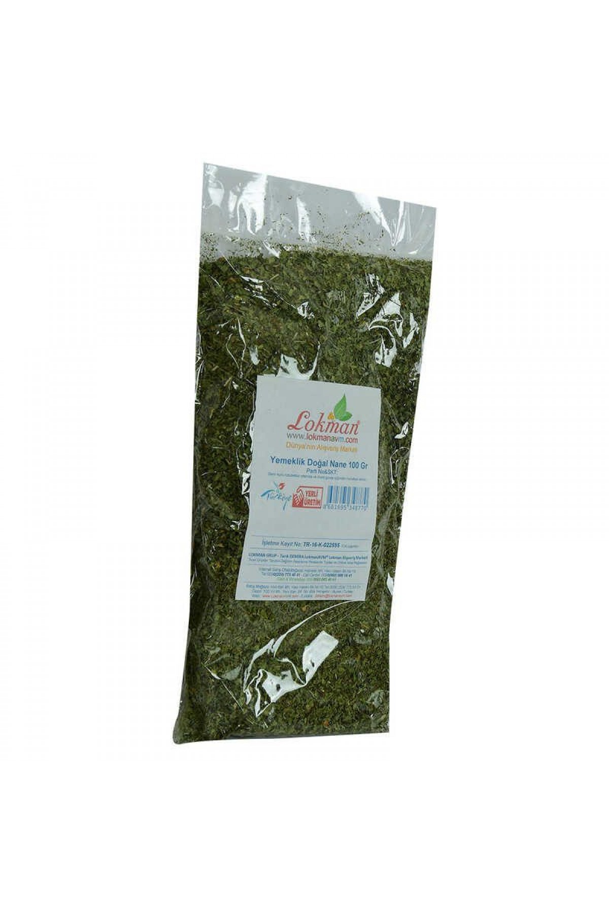 Lisinya214 Nane Doğal Yemeklik 100 Gr Paket