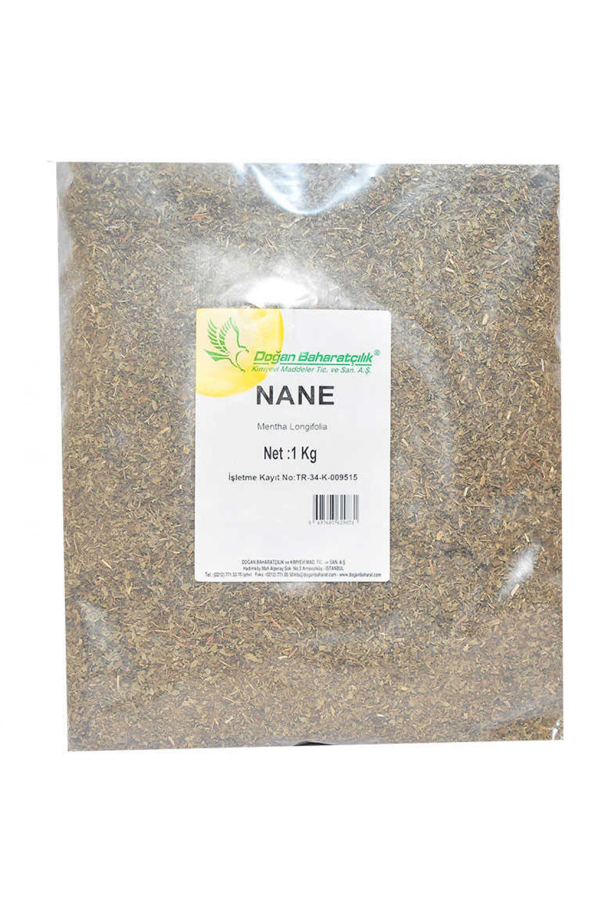 Lisinya214 Nane Doğal Yemeklik 1000 Gr Paket