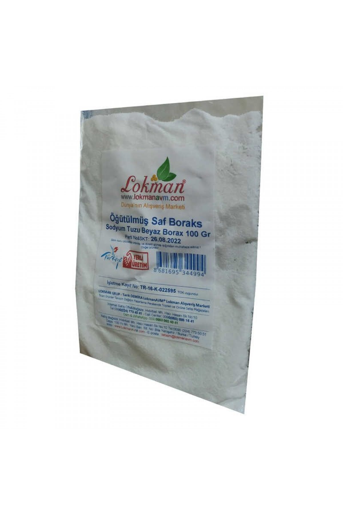 Öğütülmüş Saf Boraks Sodyum Tuzu Beyaz Borax 100 Gr Lisinya214 Öğütülmüş Saf Boraks Sodyum Tuzu Beyaz Borax 100 Gr