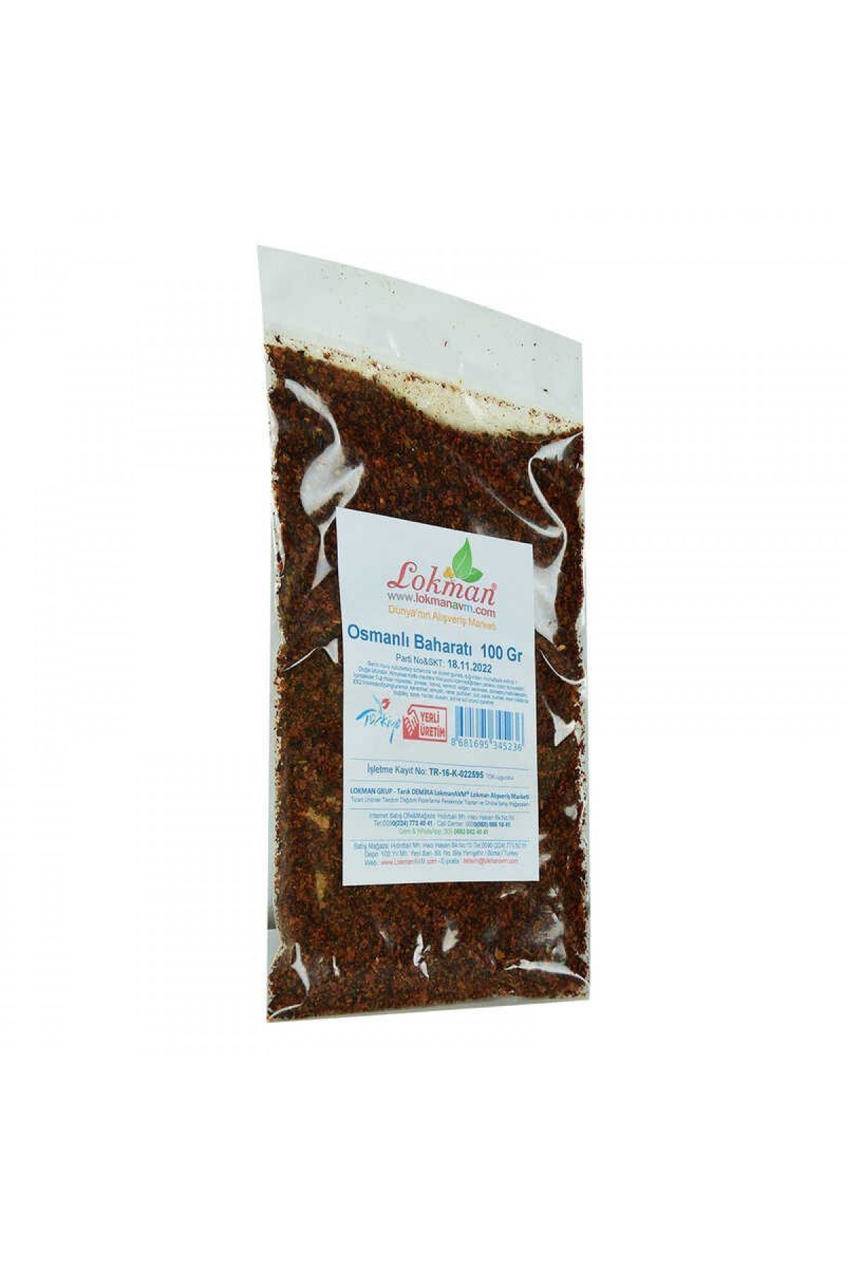Lisinya214 Osmanlı Baharatı Karışımı 100 Gr Paket