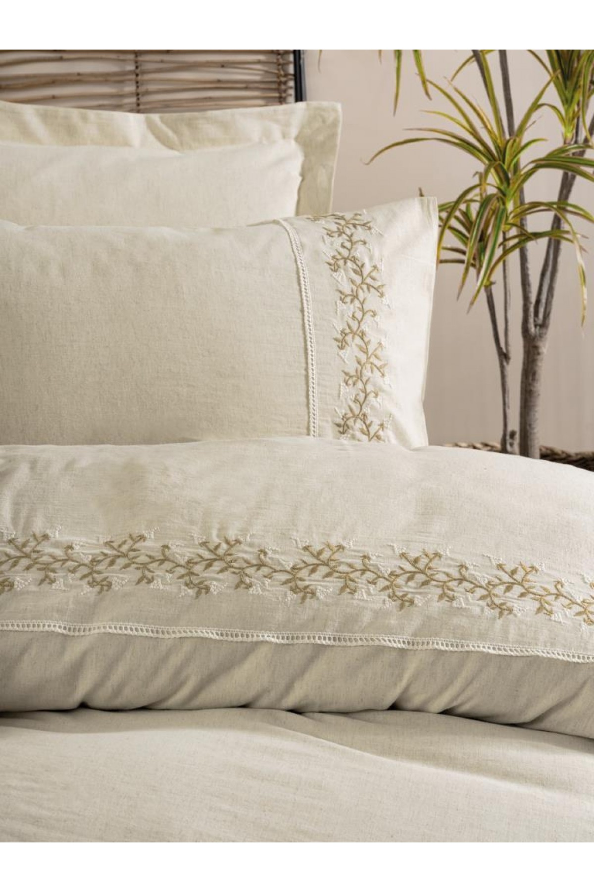 Cotton Keten Çift Kişilik Nev Takımı Darian Cotton Keten Çift Kişilik Nevresim Takımı Darian