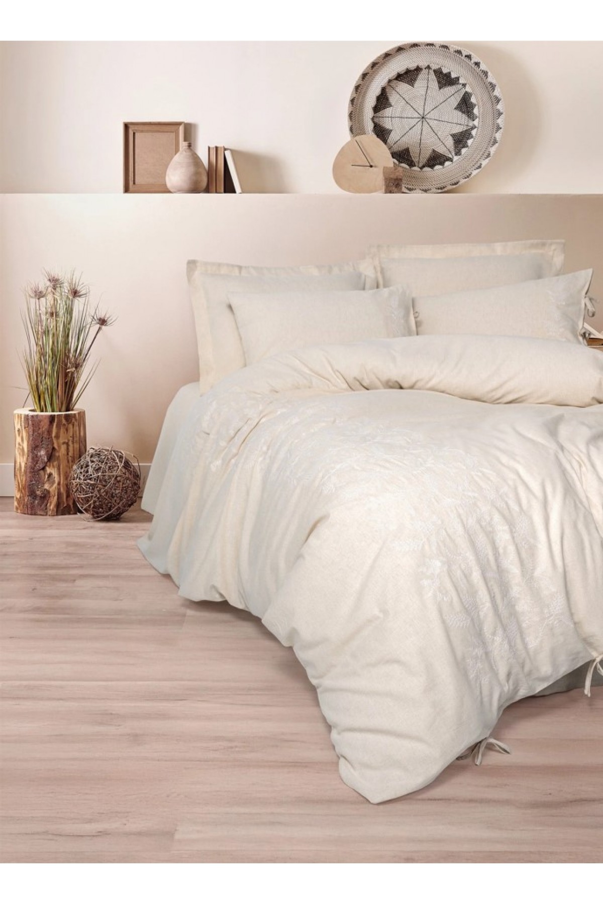 Cotton Keten Çift Kişilik Nevresim Takımı Kivora Cotton Keten Çift Kişilik Nevresim Takımı Kivora