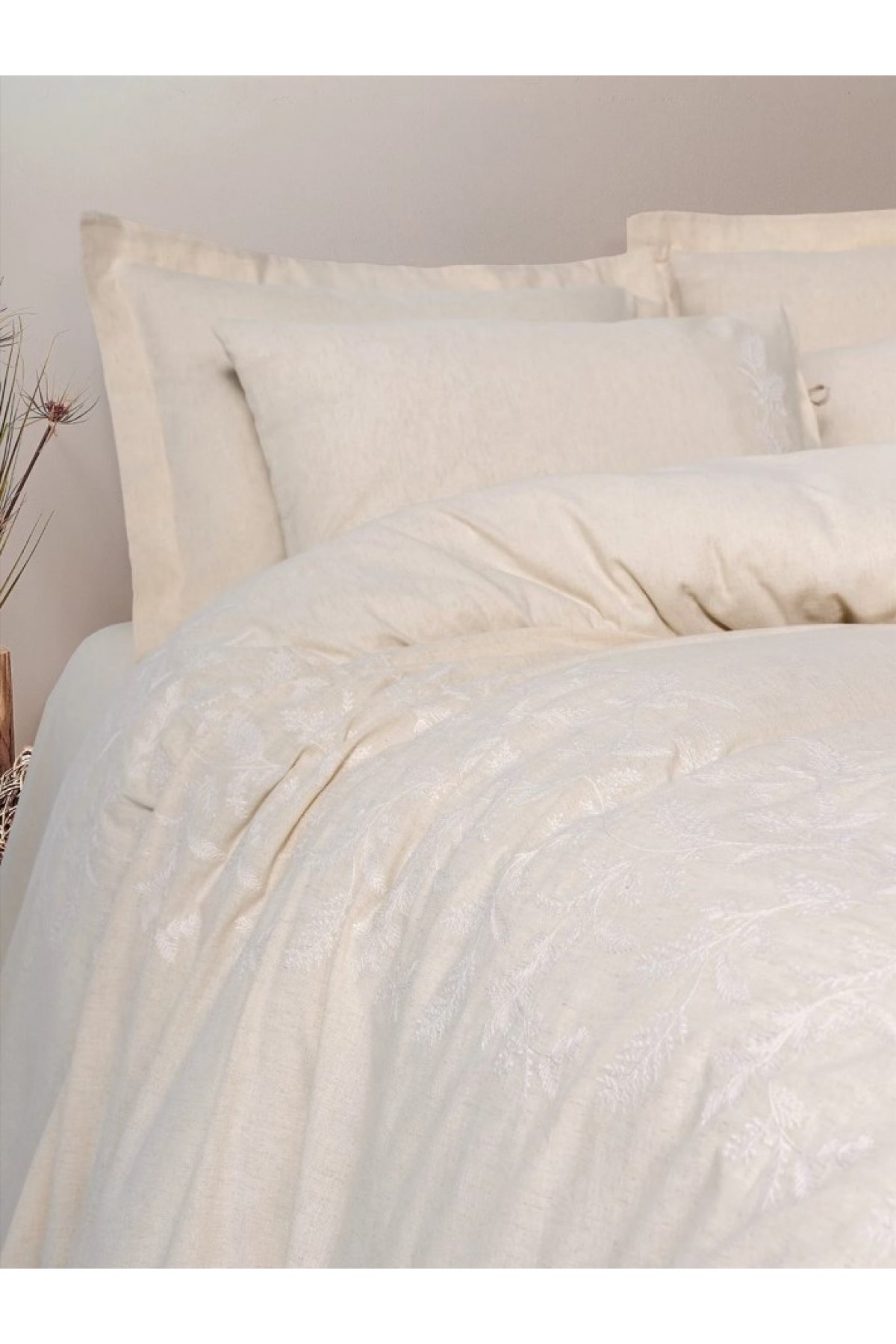 Cotton Keten Çift Kişilik Nevresim Takımı Kivora Cotton Keten Çift Kişilik Nevresim Takımı Kivora