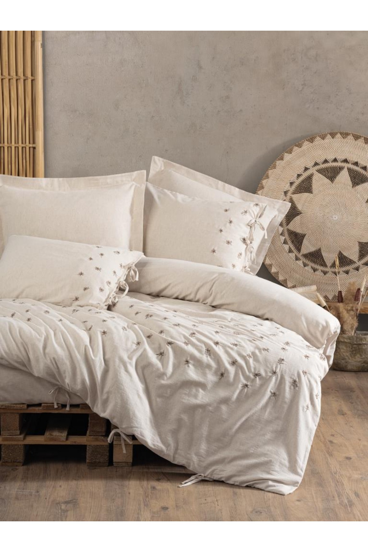 Cotton Keten Çift Kişilik Nev Takımı Arie Cotton Keten Çift Kişilik Nevresim Takımı Arie