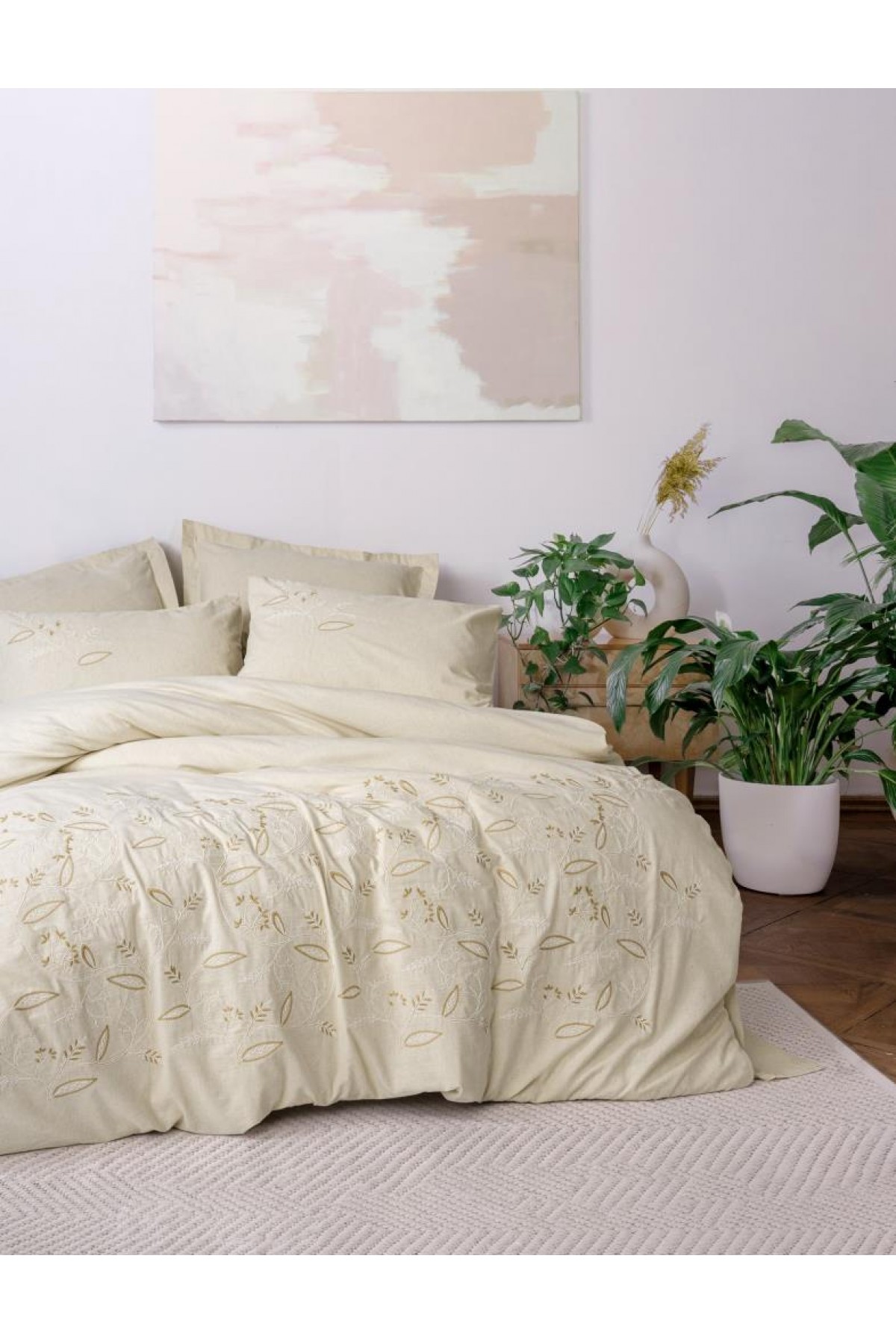 Cotton Keten Çift Kişilik Nevresim Takımı Lapelis Cotton Keten Çift Kişilik Nevresim Takımı Lapelis