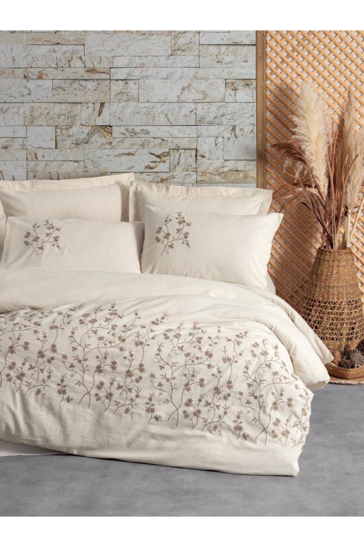 Cotton Keten Çift Kişilik Nev Takımı Hemera Cotton Keten Çift Kişilik Nevresim Takımı Hemera