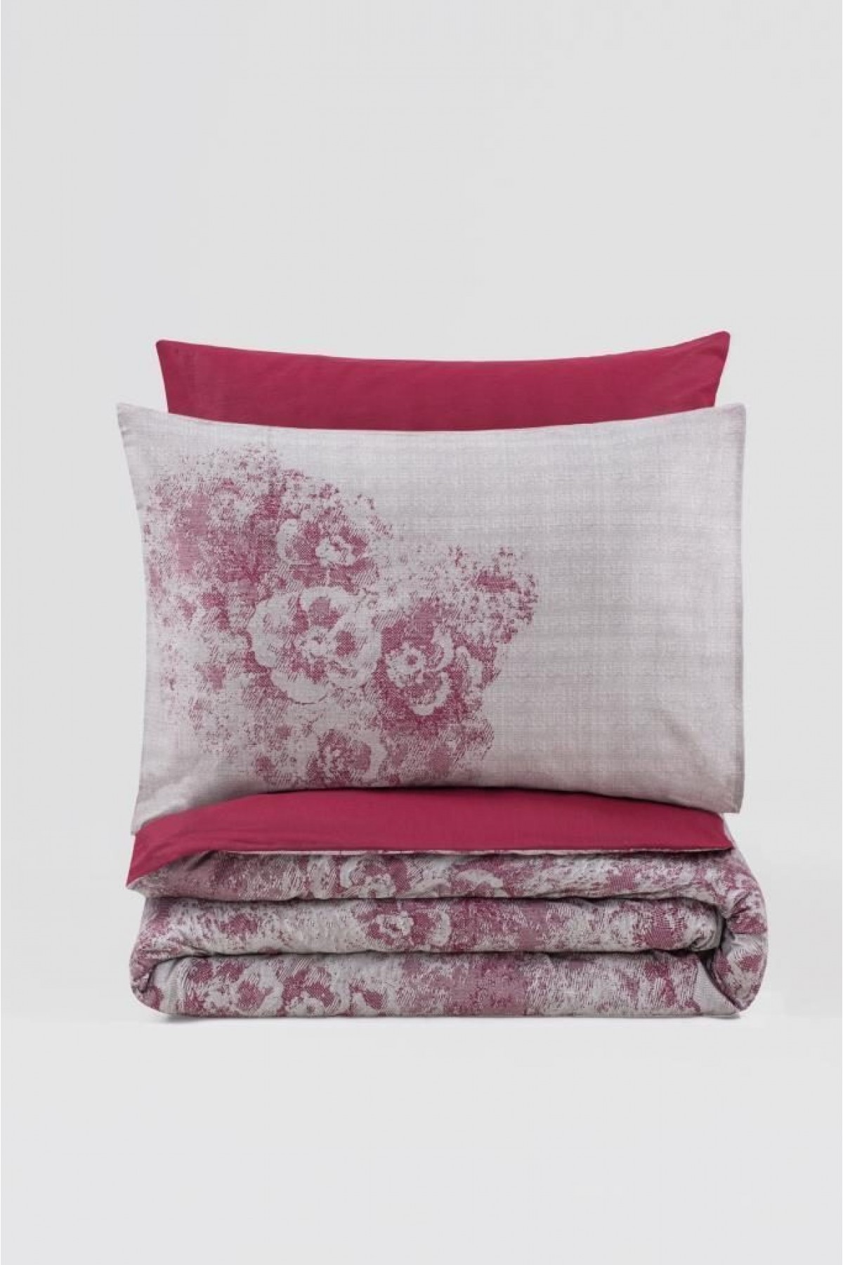 Dual Çift Kişilik Nevresim Takımı Vidal Bordo Dual Çift Kişilik Nevresim Takımı Vidal Bordo