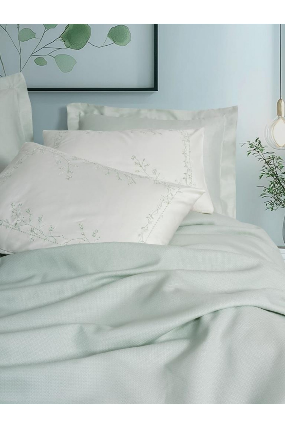 Serenity Bambu Çift Kişilik Pike Takımı Brisa Mint Serenity Bambu Çift Kişilik Pike Takımı Brisa Mint