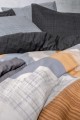 Modern Çift Kişilik Nev Takımı Giorno Gri Modern Çift Kişilik Nevresim Takımı Giorno Gri